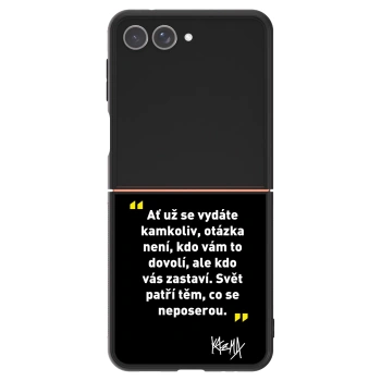 Obal pro Samsung Galaxy Z Flip7 5G - Kazma - SVĚT PATŘÍ TĚM, CO SE NEPOSEROU