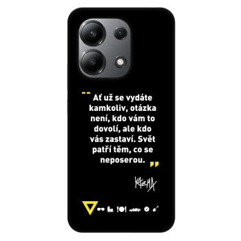 Picasee Fashion Case pro Xiaomi Redmi Note 13 4G - Kazma - SVĚT PATŘÍ TĚM, CO SE NEPOSEROU