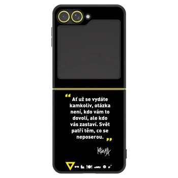 Obal pro Samsung Galaxy Z Flip7 FE 5G - Kazma - SVĚT PATŘÍ TĚM, CO SE NEPOSEROU