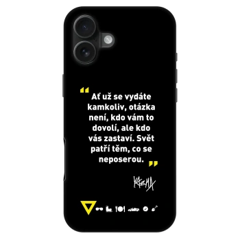 Obal pro Apple iPhone 16 Plus - Kazma - SVĚT PATŘÍ TĚM, CO SE NEPOSEROU