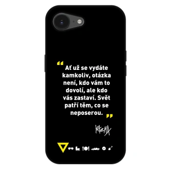 Obal pro Apple iPhone 16e - Kazma - SVĚT PATŘÍ TĚM, CO SE NEPOSEROU