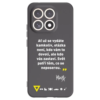 Picasee silikonový černý obal pro Xiaomi 15T - Kazma - SVĚT PATŘÍ TĚM, CO SE NEPOSEROU