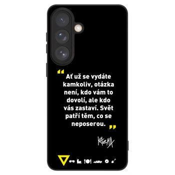 Picasee ULTIMATE CASE pro Samsung Galaxy S26+ - Kazma - SVĚT PATŘÍ TĚM, CO SE NEPOSEROU