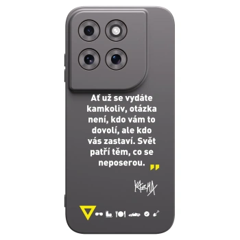Picasee silikonový černý obal pro Motorola Moto G77 - Kazma - SVĚT PATŘÍ TĚM, CO SE NEPOSEROU