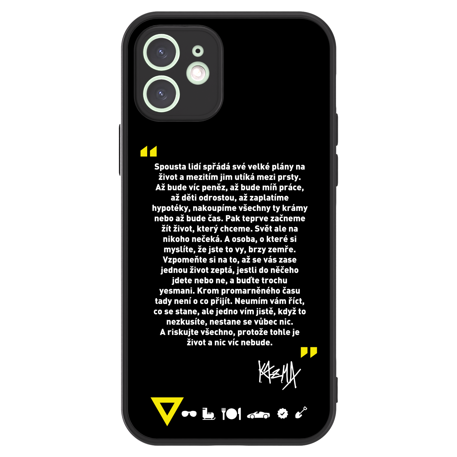 Picasee ULTIMATE CASE pro Apple iPhone 12 - Kazma - BUĎTE TROCHU YESMANI