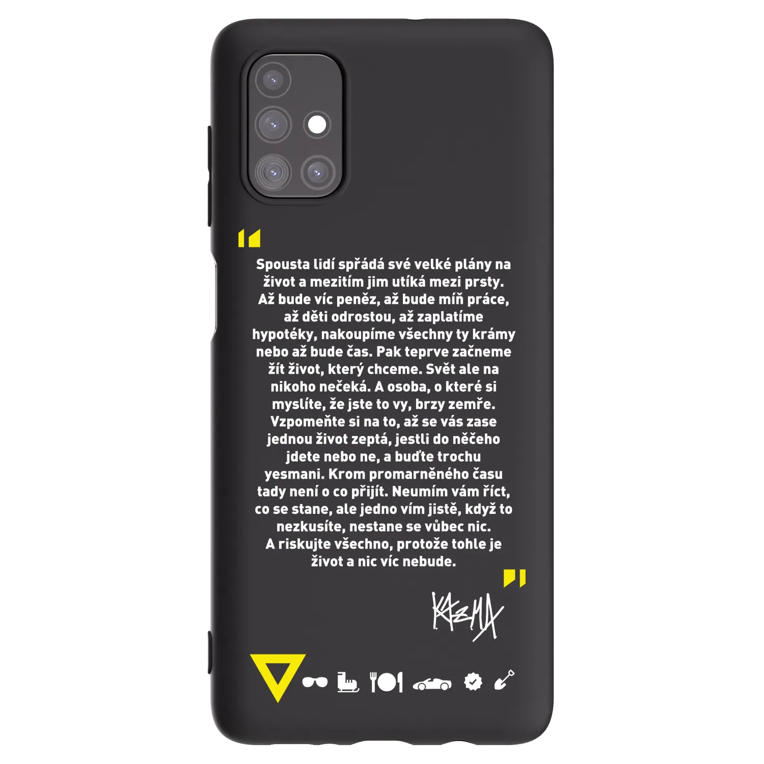 Picasee silikonový černý obal pro Samsung Galaxy M51 M515F - Kazma - BUĎTE TROCHU YESMANI