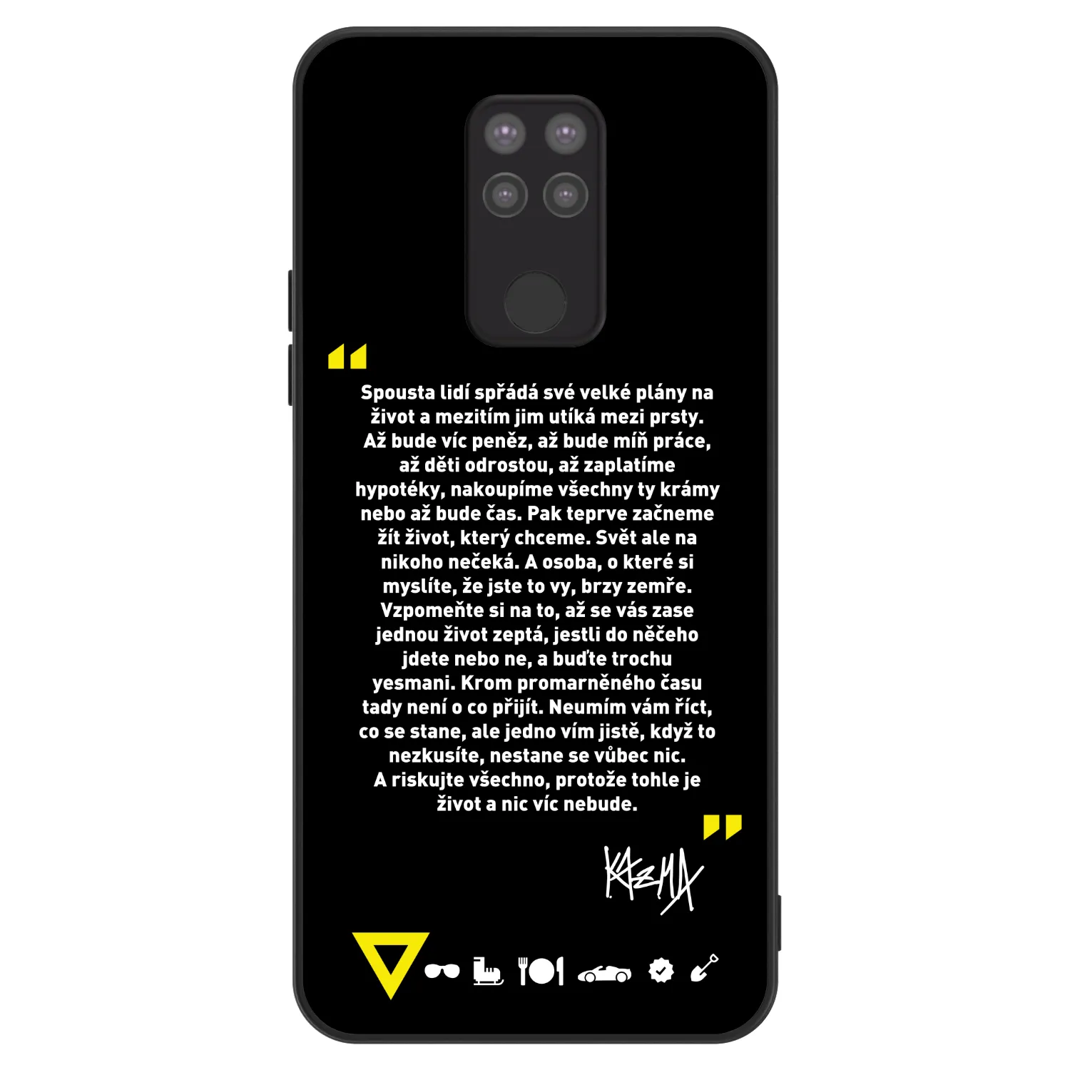 Picasee ULTIMATE CASE pro Xiaomi Redmi Note 9 - Kazma - BUĎTE TROCHU YESMANI