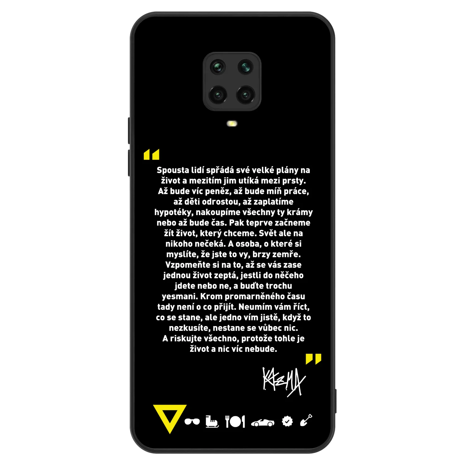 Picasee ULTIMATE CASE pro Xiaomi Redmi Note 9 Pro - Kazma - BUĎTE TROCHU YESMANI