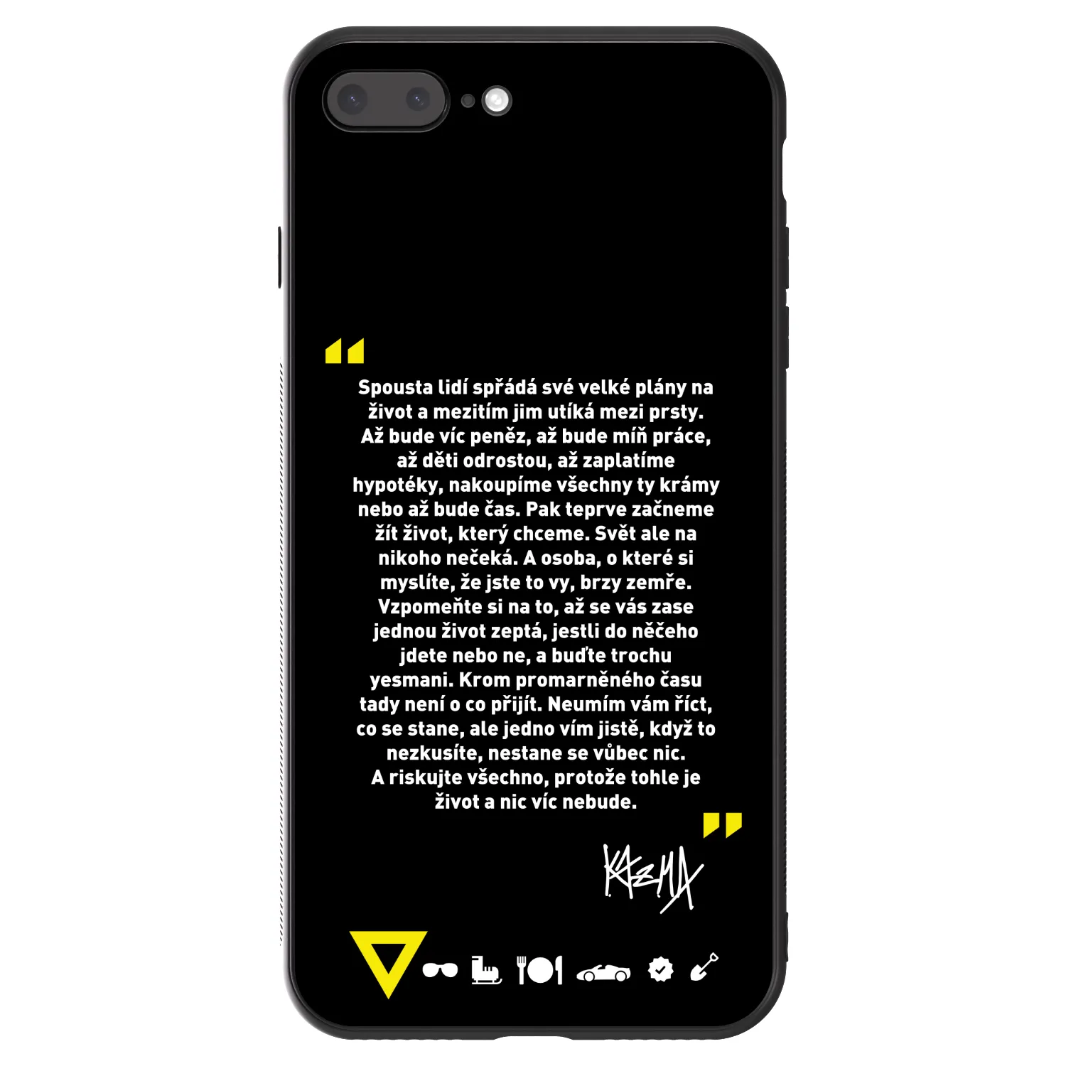 Picasee ULTIMATE CASE pro Apple iPhone 7 Plus - Kazma - BUĎTE TROCHU YESMANI