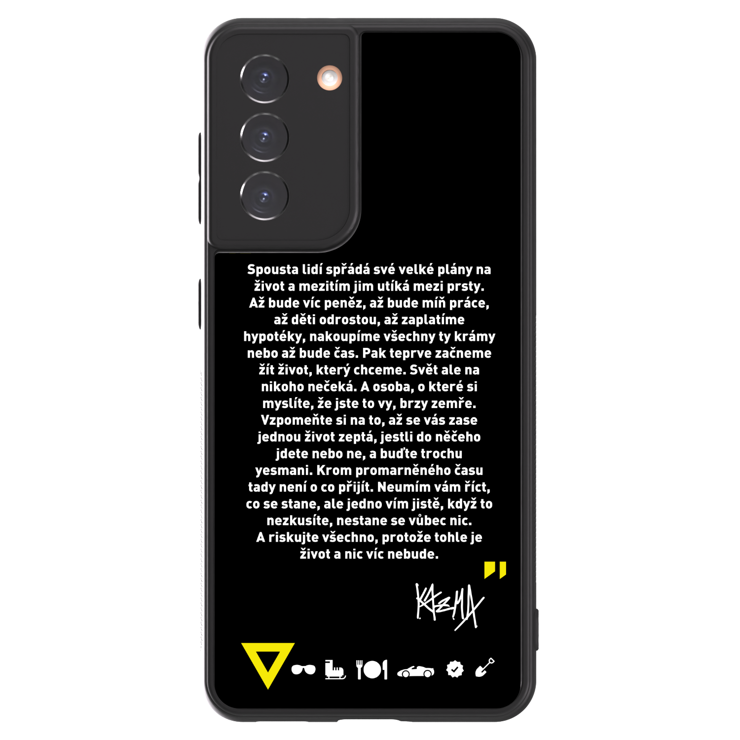 Picasee ULTIMATE CASE pro Samsung Galaxy S21 5G G991B - Kazma - BUĎTE TROCHU YESMANI