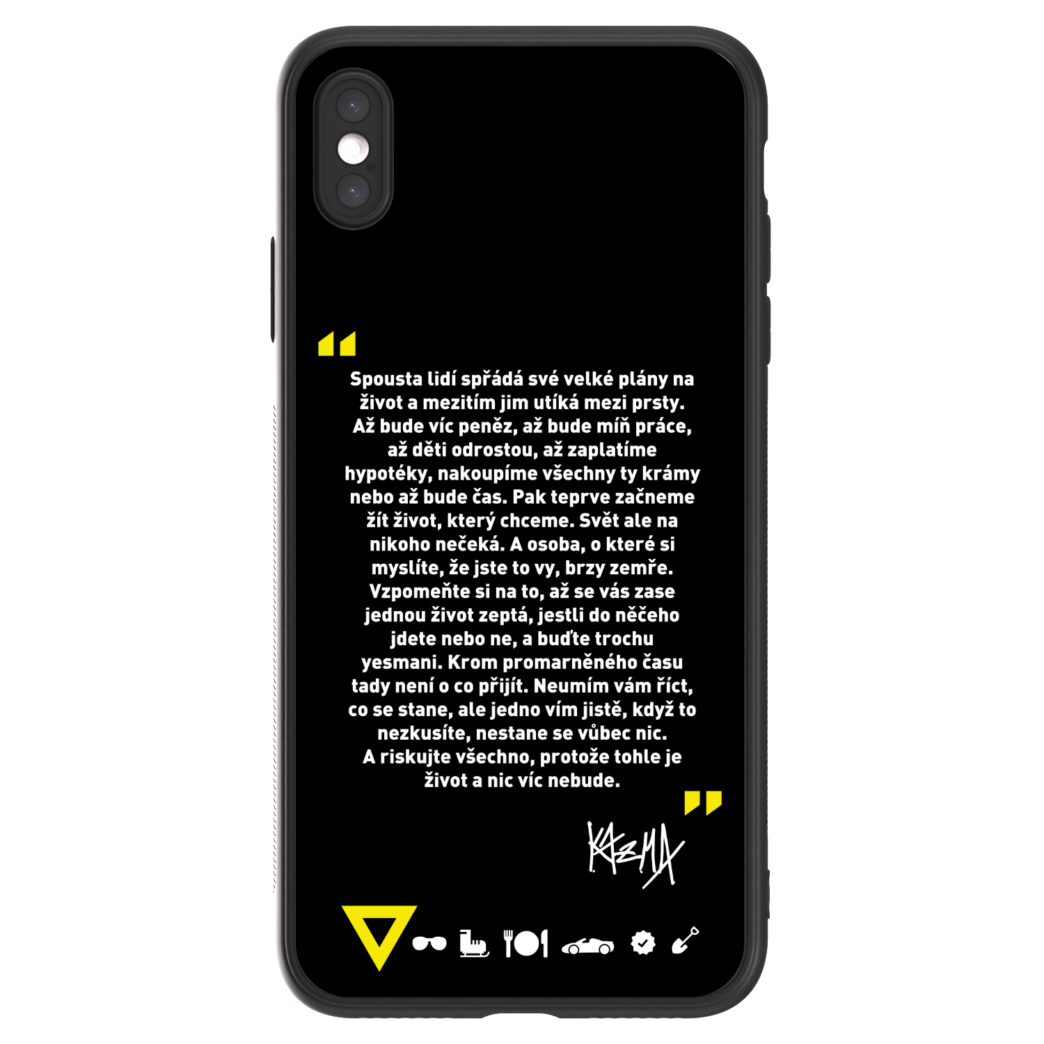 Picasee ULTIMATE CASE pro Apple iPhone XS Max - Kazma - BUĎTE TROCHU YESMANI