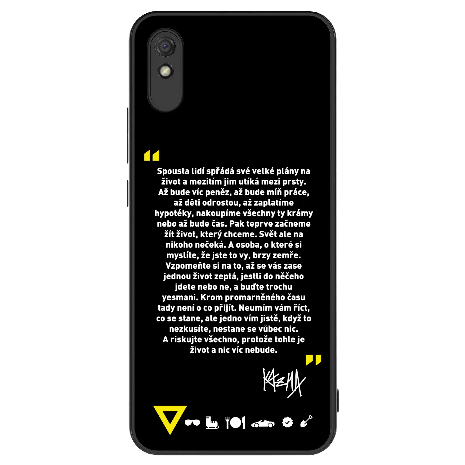 Picasee ULTIMATE CASE pro Xiaomi Redmi 9A - Kazma - BUĎTE TROCHU YESMANI