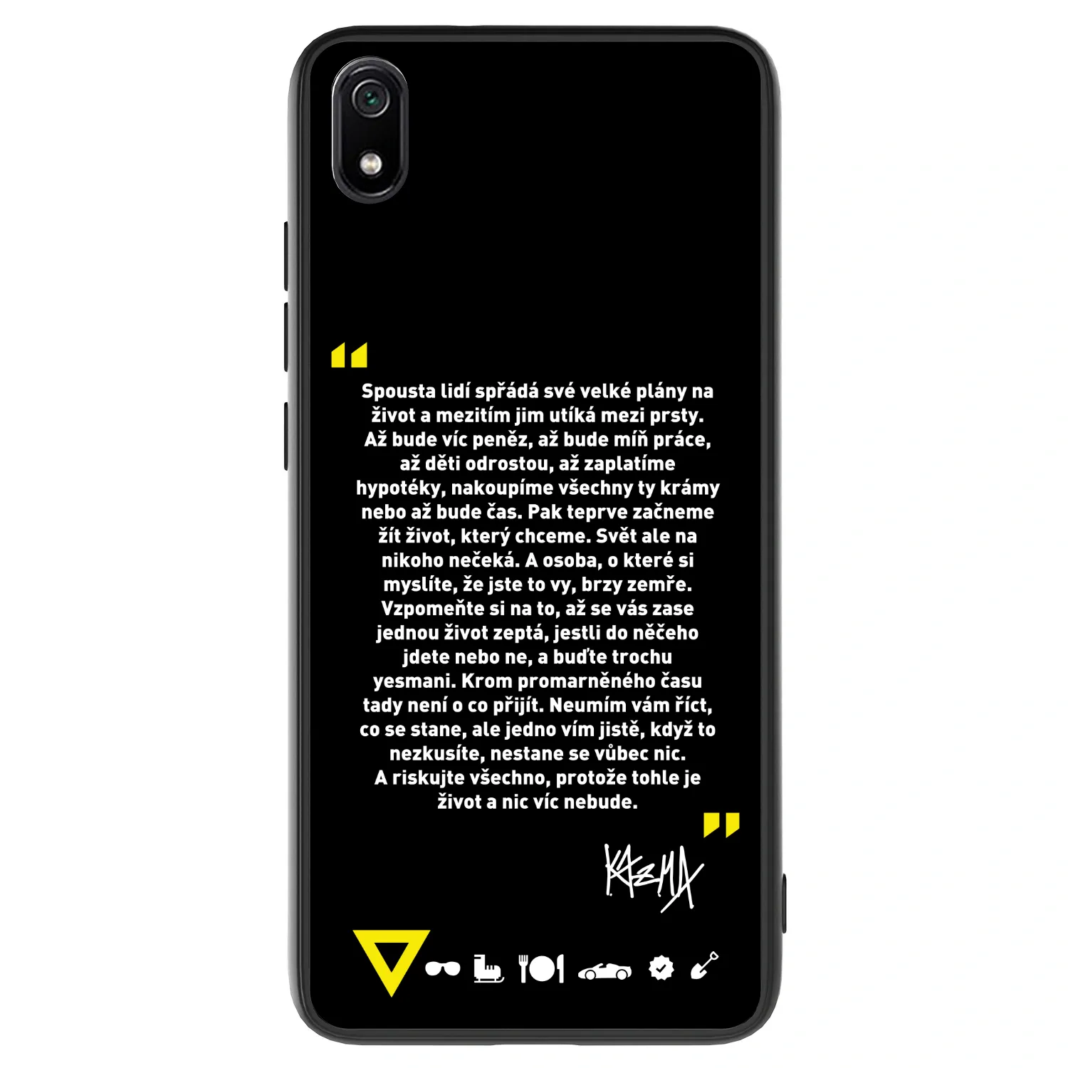 Picasee ULTIMATE CASE pro Xiaomi Redmi 7A - Kazma - BUĎTE TROCHU YESMANI