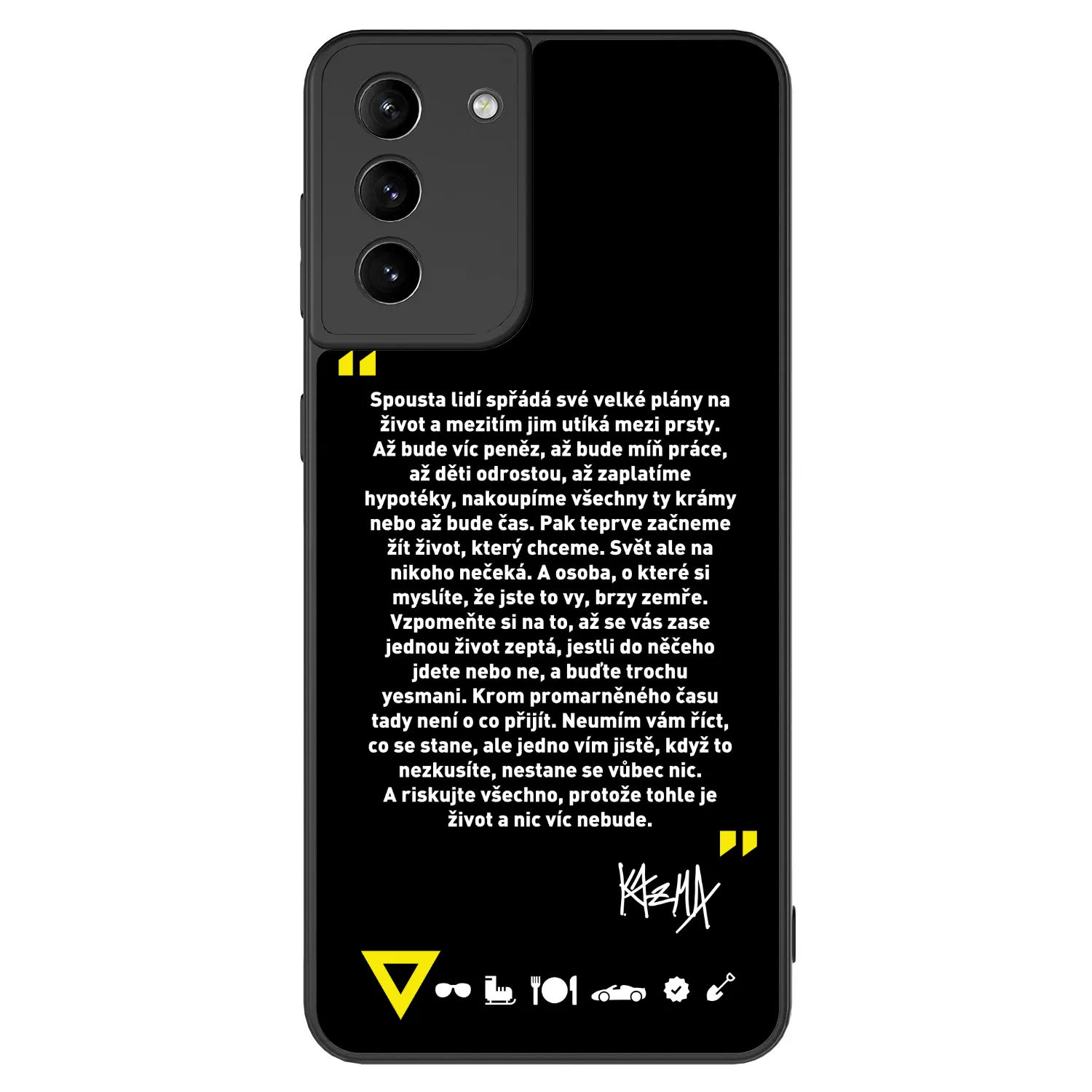 Picasee ULTIMATE CASE pro Samsung Galaxy S21+ 5G G996F - Kazma - BUĎTE TROCHU YESMANI