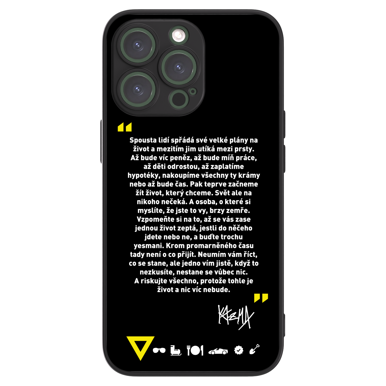 Picasee ULTIMATE CASE pro Apple iPhone 13 Pro - Kazma - BUĎTE TROCHU YESMANI