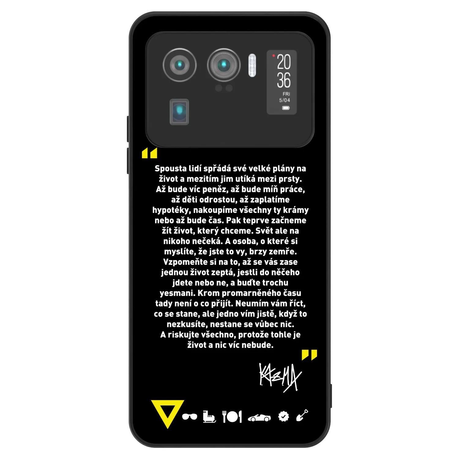 Picasee ULTIMATE CASE pro Xiaomi Mi 11 Ultra - Kazma - BUĎTE TROCHU YESMANI