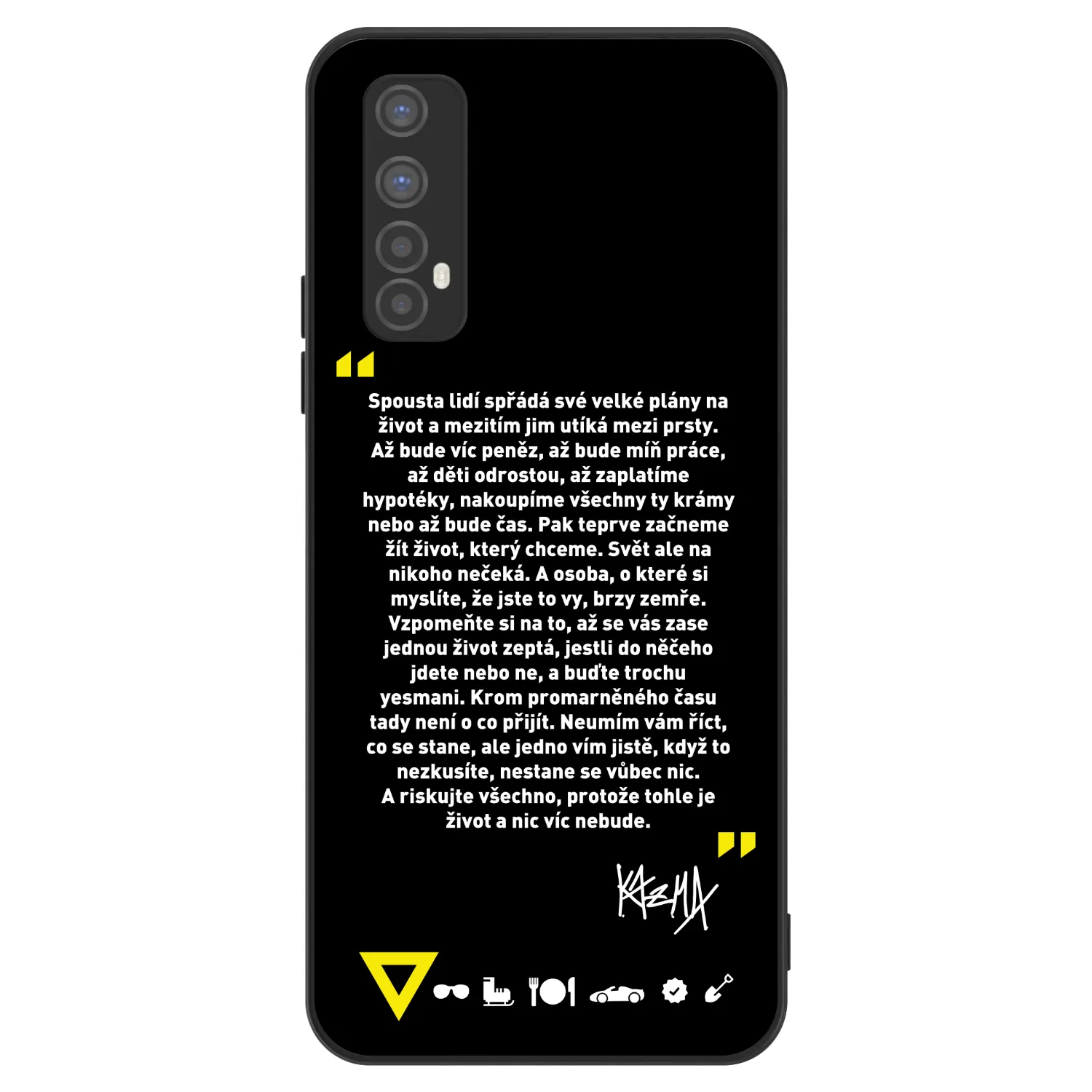 Picasee ULTIMATE CASE pro Realme 7 - Kazma - BUĎTE TROCHU YESMANI