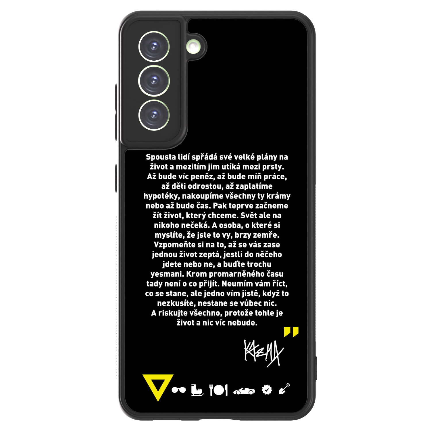 Picasee ULTIMATE CASE pro Samsung Galaxy S21 FE 5G - Kazma - BUĎTE TROCHU YESMANI