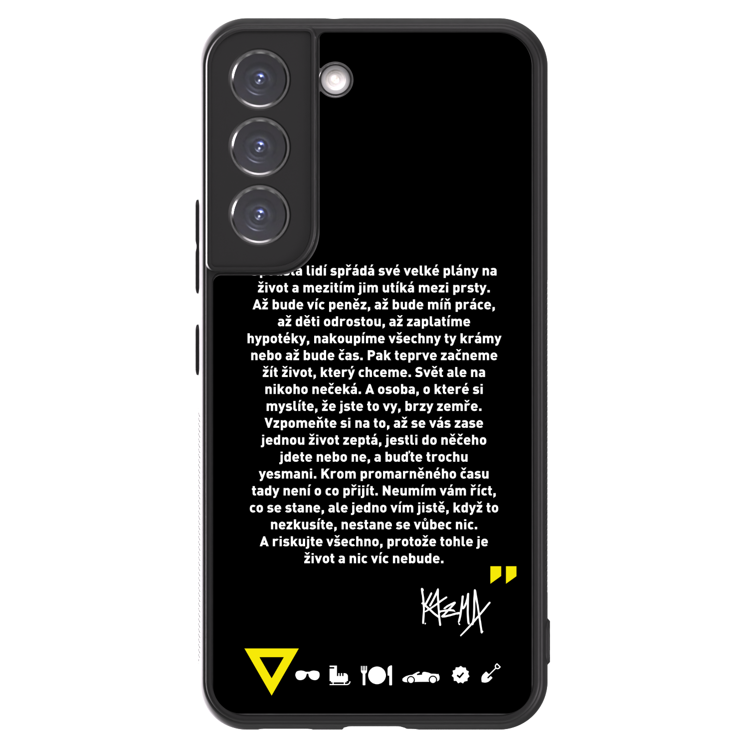 Picasee ULTIMATE CASE pro Samsung Galaxy S22 5G - Kazma - BUĎTE TROCHU YESMANI