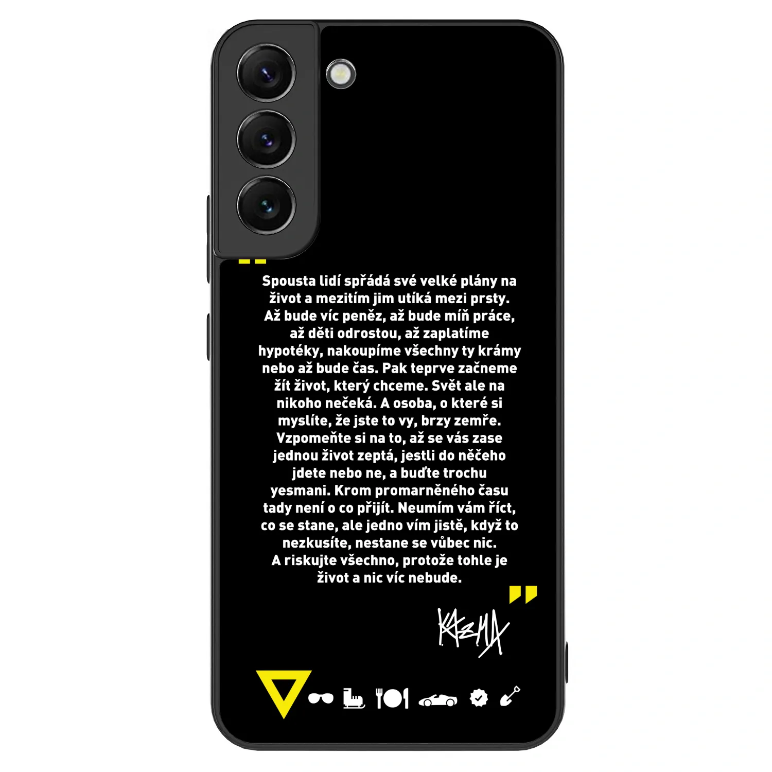 Picasee ULTIMATE CASE pro Samsung Galaxy S22+ 5G - Kazma - BUĎTE TROCHU YESMANI