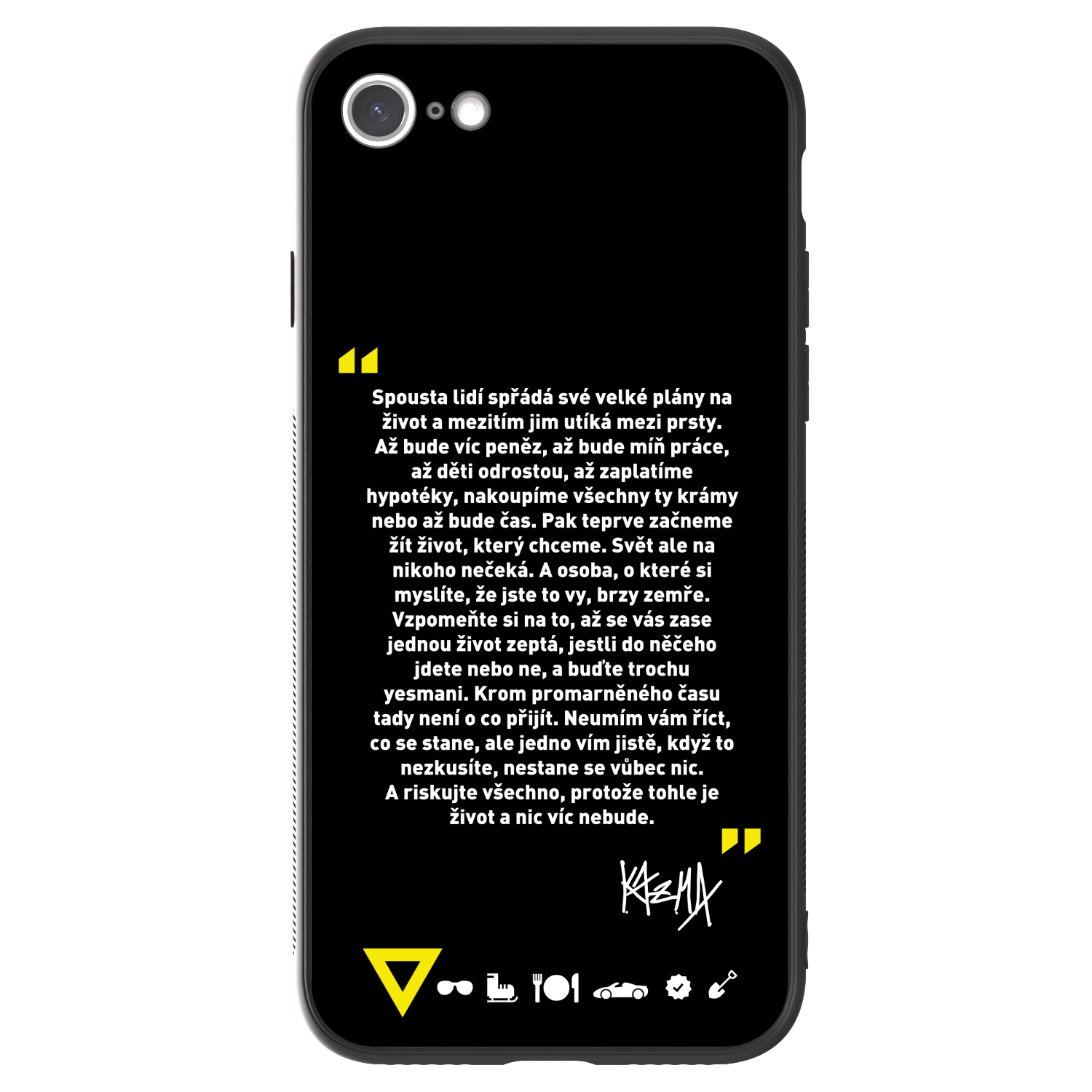 Picasee ULTIMATE CASE pro Apple iPhone SE 2022 - Kazma - BUĎTE TROCHU YESMANI