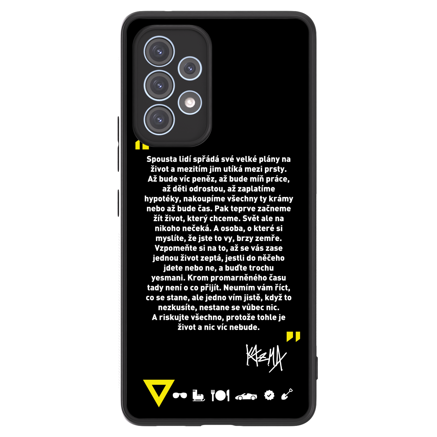 Picasee ULTIMATE CASE pro Samsung Galaxy A53 5G A536 - Kazma - BUĎTE TROCHU YESMANI