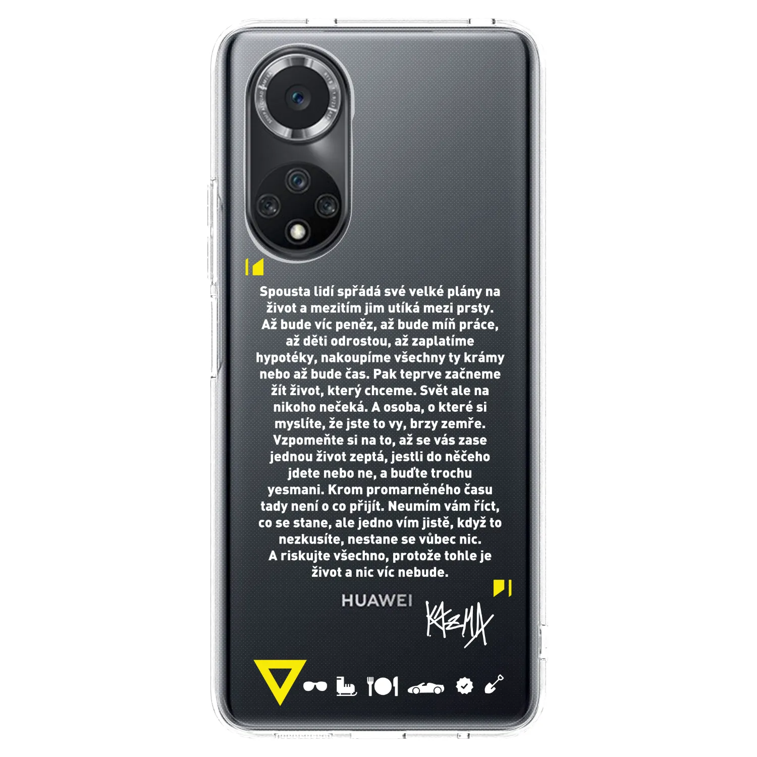 Picasee silikonový průhledný obal pro Huawei Nova 9 SE - Kazma - BUĎTE TROCHU YESMANI