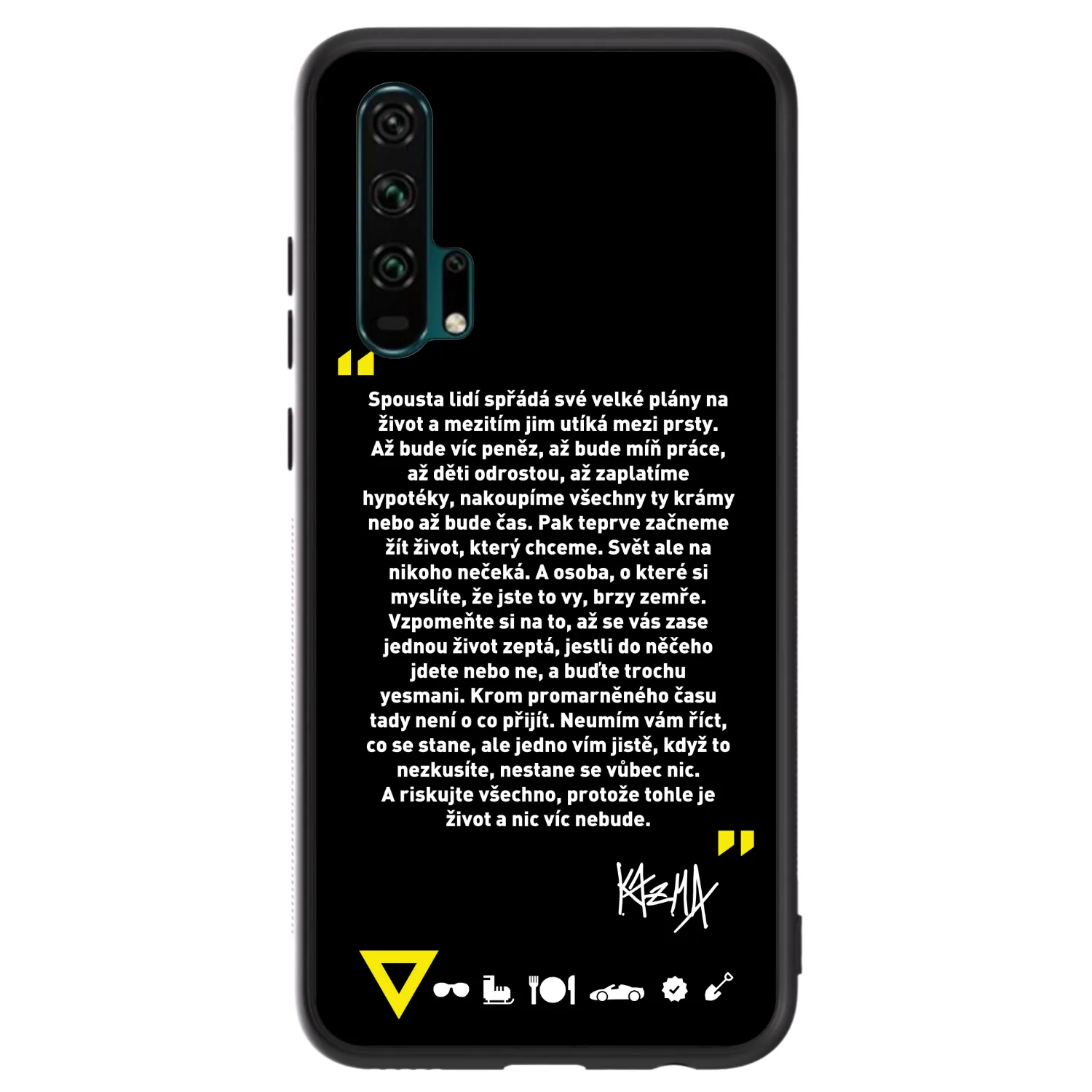 Picasee ULTIMATE CASE pro Honor 20 Pro - Kazma - BUĎTE TROCHU YESMANI