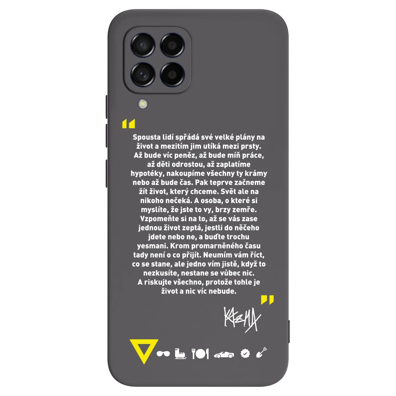 Picasee silikonový černý obal pro Samsung Galaxy M53 5G - Kazma - BUĎTE TROCHU YESMANI