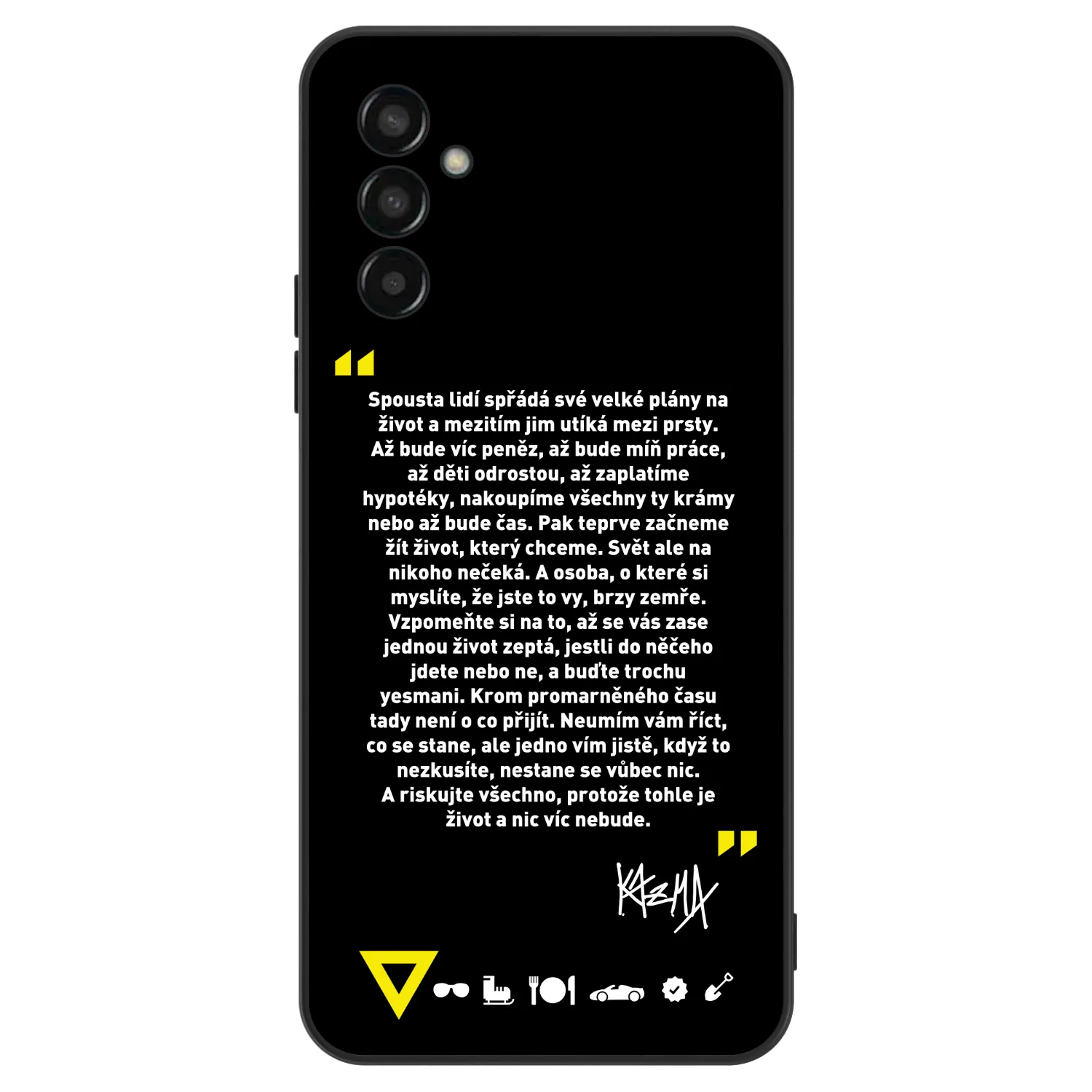 Picasee ULTIMATE CASE pro Samsung Galaxy M13 M135F - Kazma - BUĎTE TROCHU YESMANI