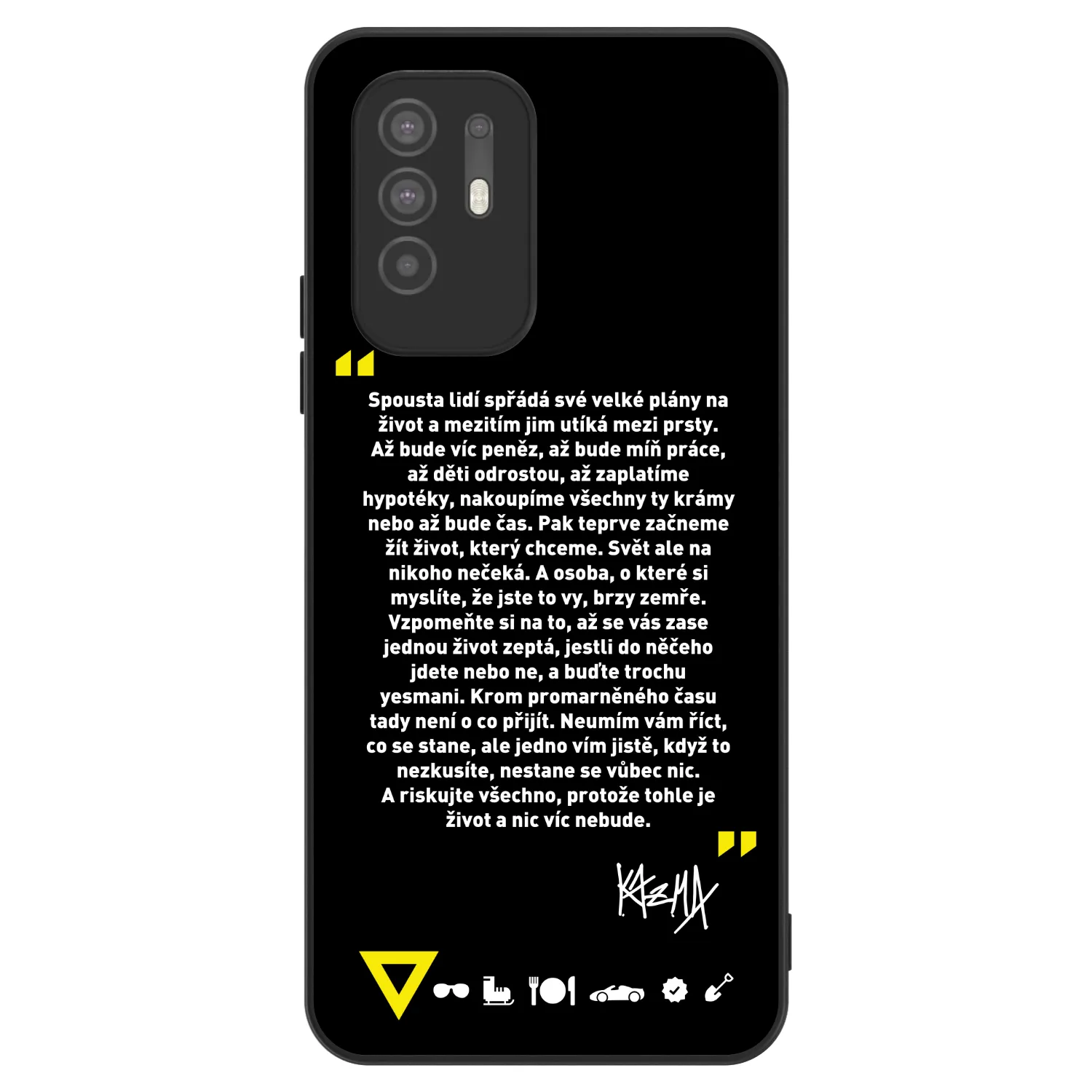 Picasee ULTIMATE CASE pro OPPO A94 5G - Kazma - BUĎTE TROCHU YESMANI