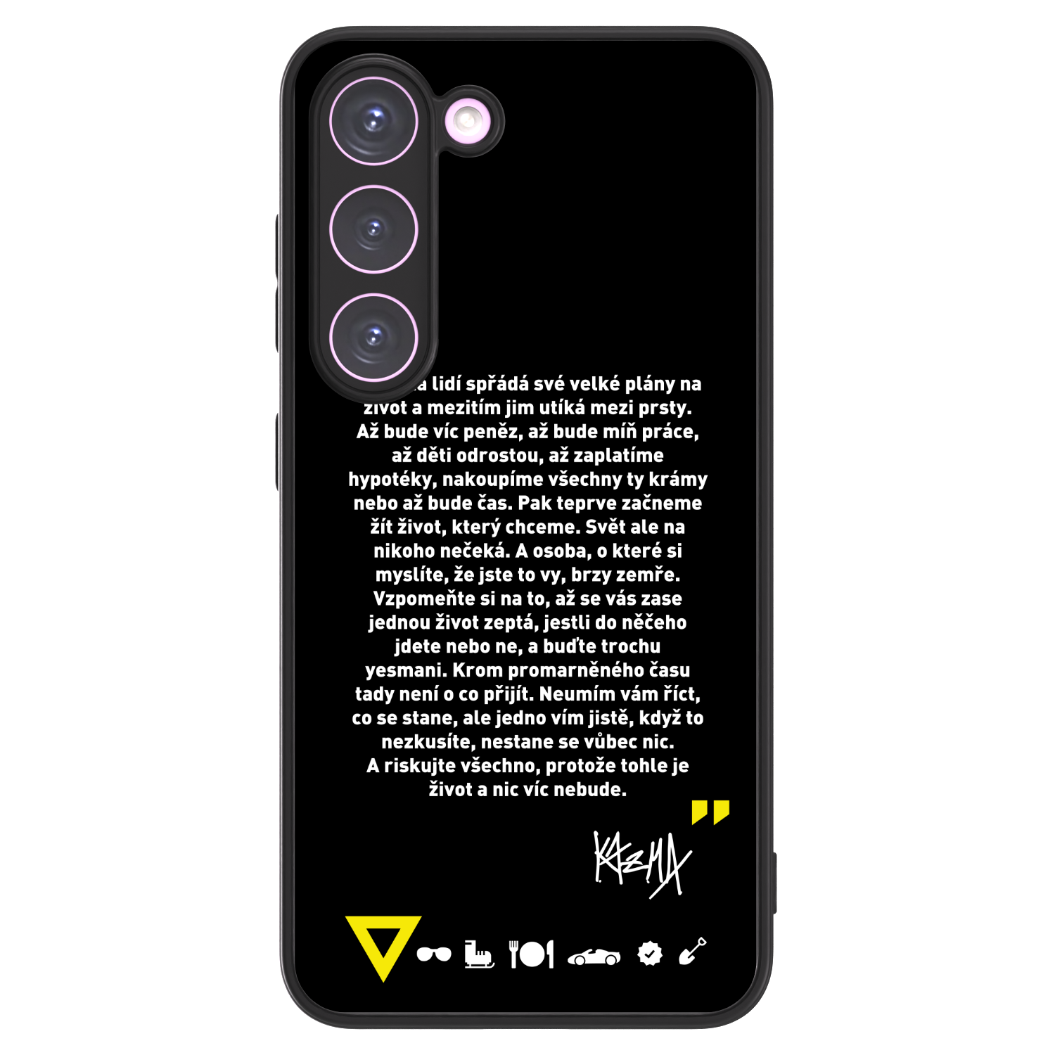 Picasee ULTIMATE CASE pro Samsung Galaxy S23 5G - Kazma - BUĎTE TROCHU YESMANI