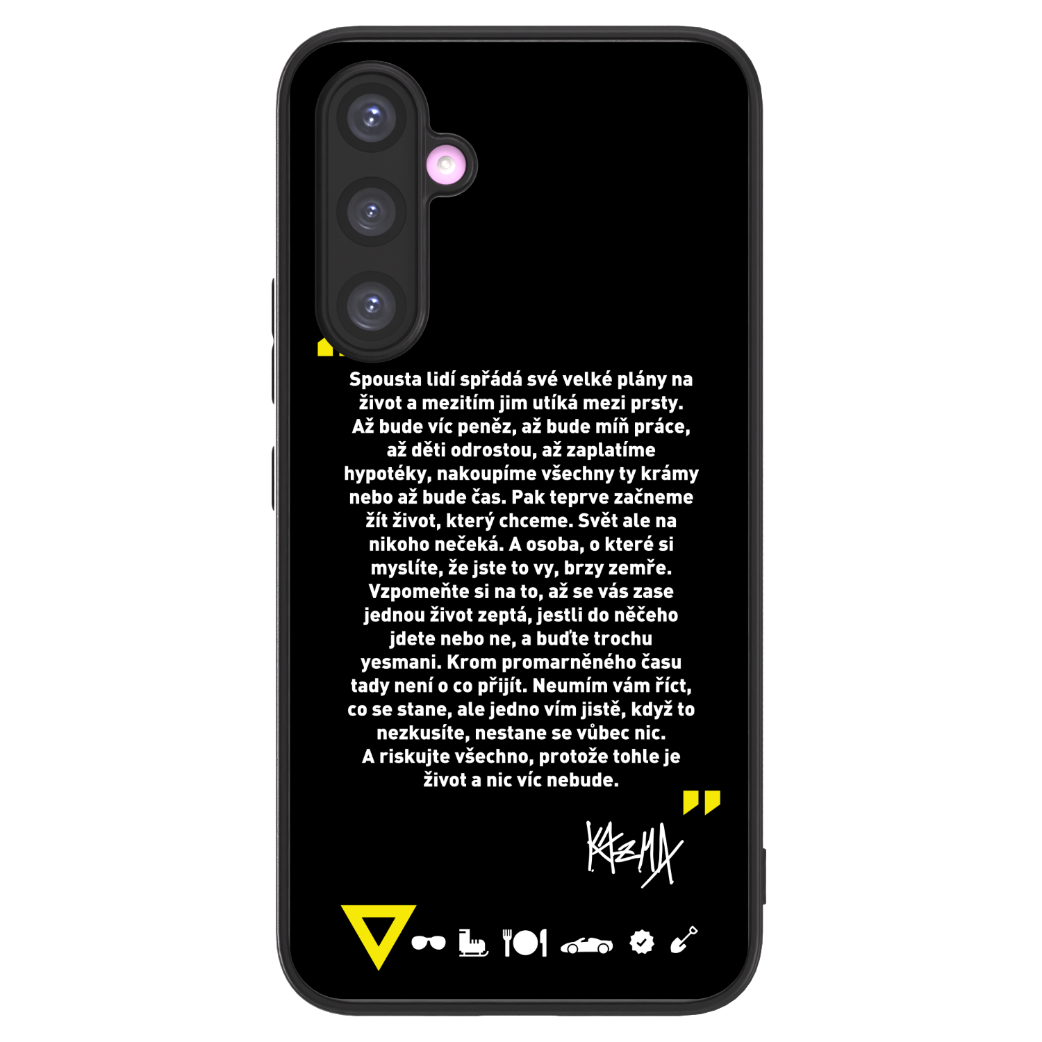 Picasee ULTIMATE CASE pro Samsung Galaxy A54 5G A546B - Kazma - BUĎTE TROCHU YESMANI