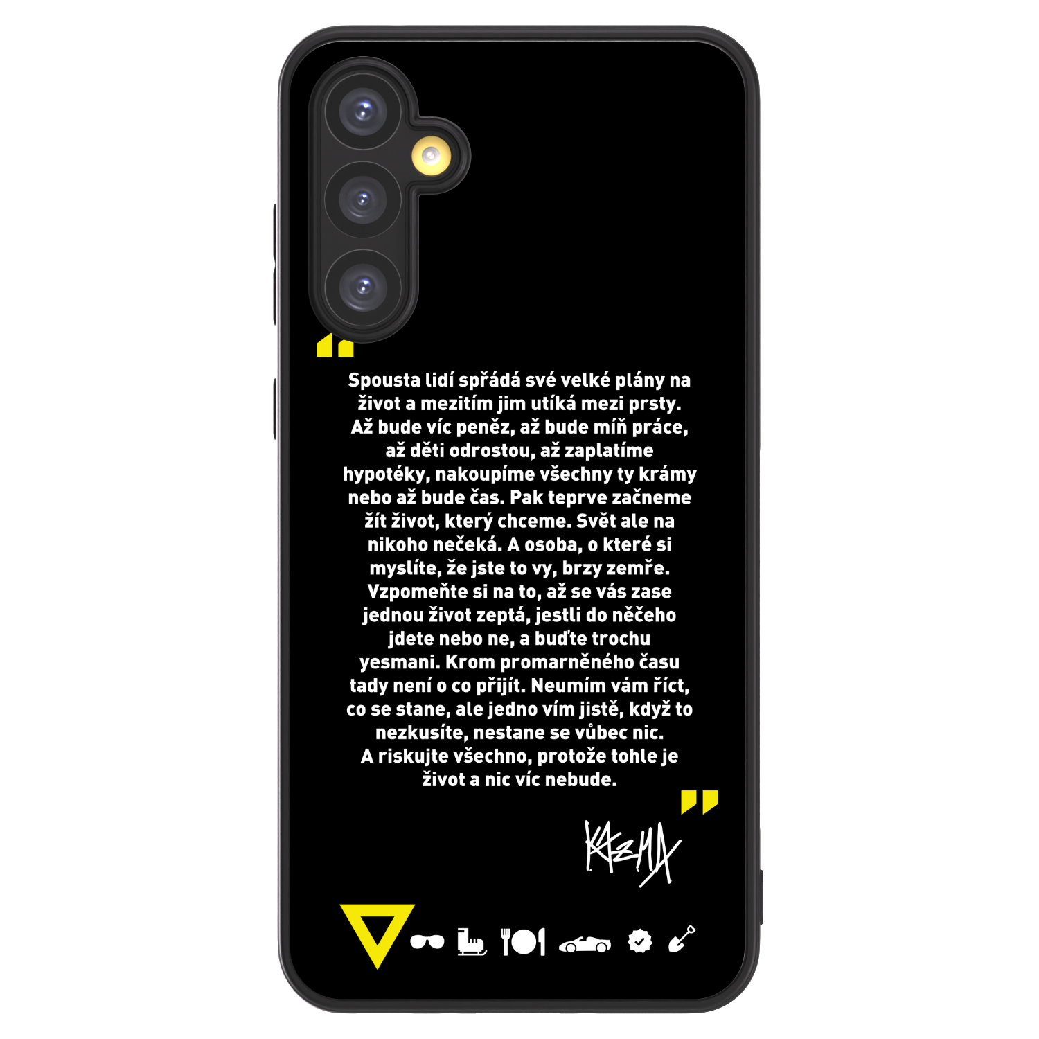 Picasee ULTIMATE CASE pro Samsung Galaxy A34 5G A346B - Kazma - BUĎTE TROCHU YESMANI