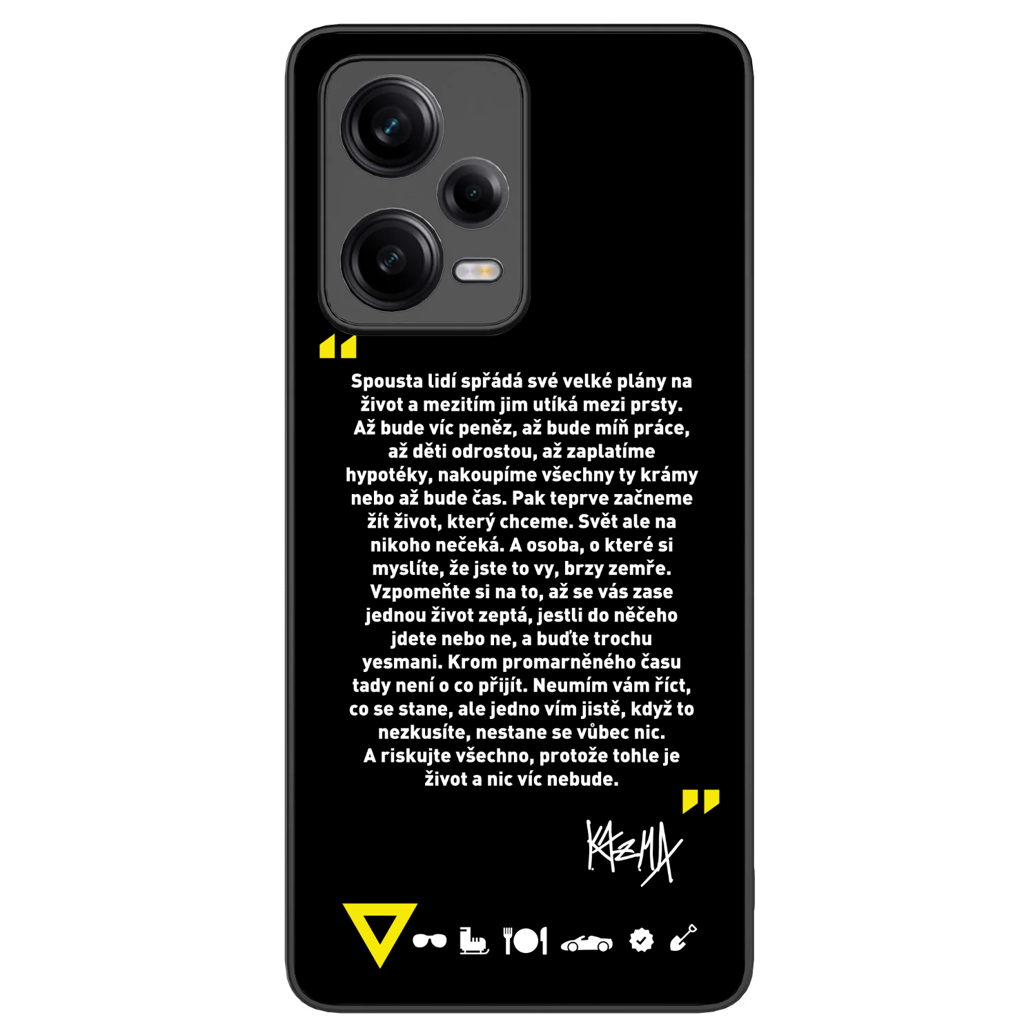 Picasee ULTIMATE CASE pro Xiaomi Redmi Note 12 Pro+ 5G - Kazma - BUĎTE TROCHU YESMANI