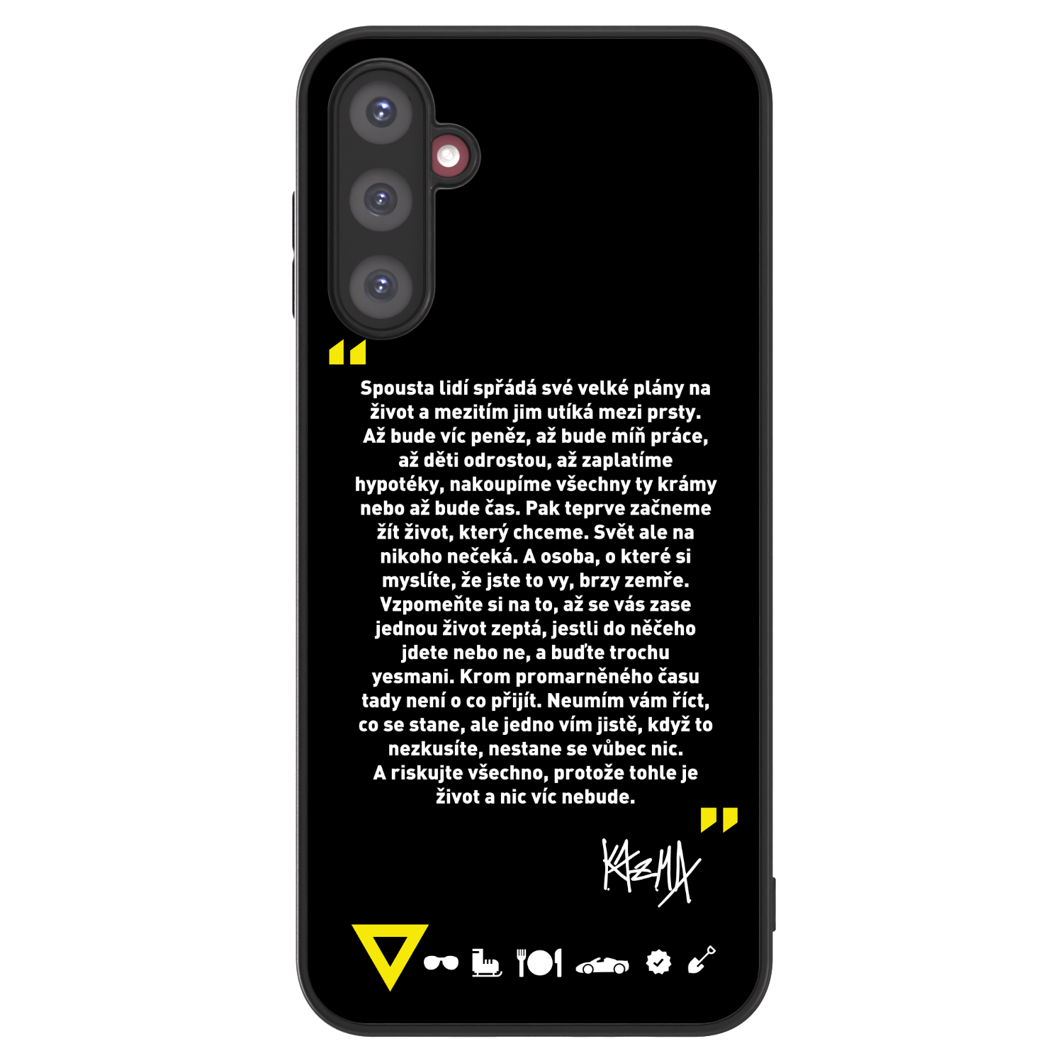 Picasee ULTIMATE CASE pro Samsung Galaxy A14 5G A146P - Kazma - BUĎTE TROCHU YESMANI