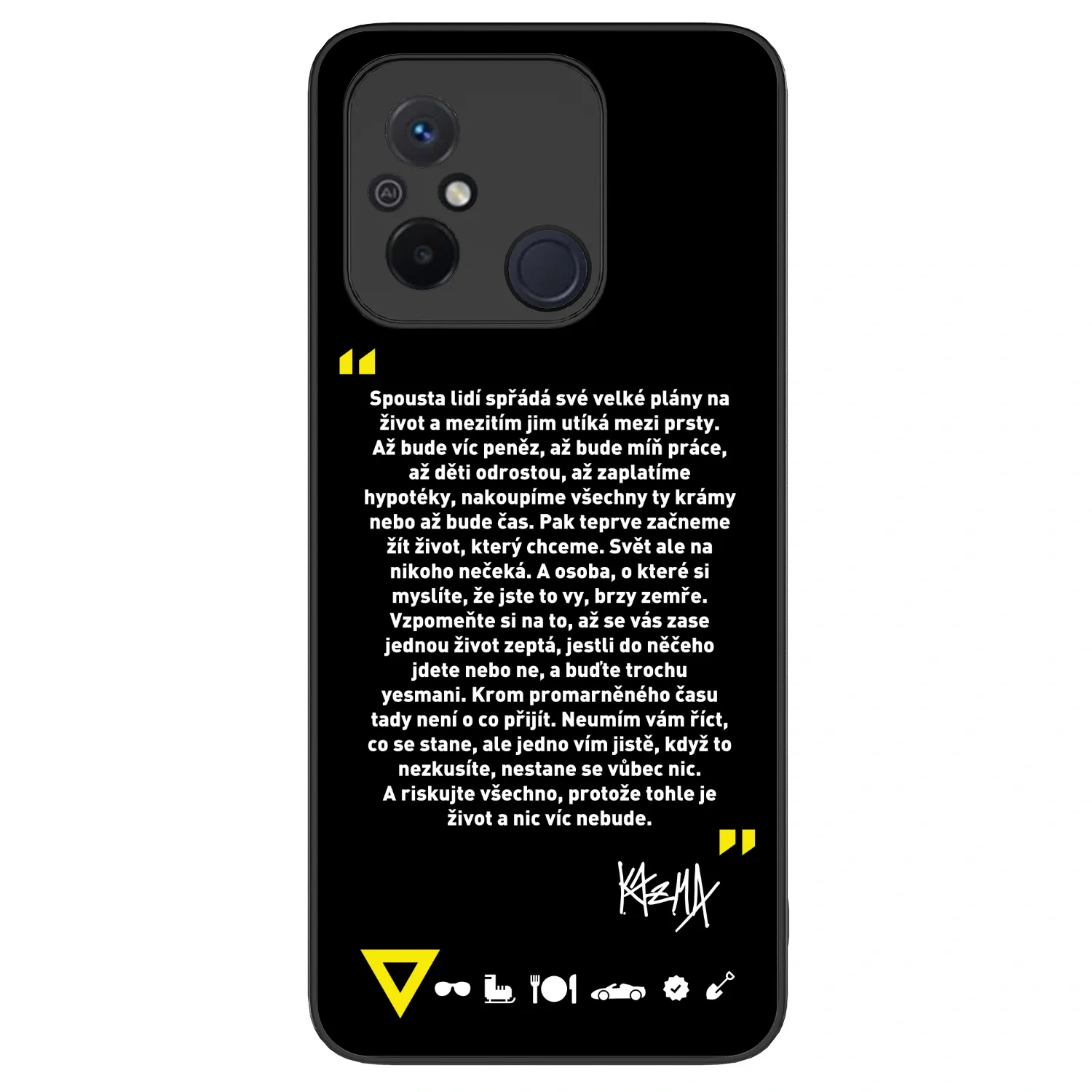 Picasee ULTIMATE CASE pro Xiaomi Redmi 12C - Kazma - BUĎTE TROCHU YESMANI