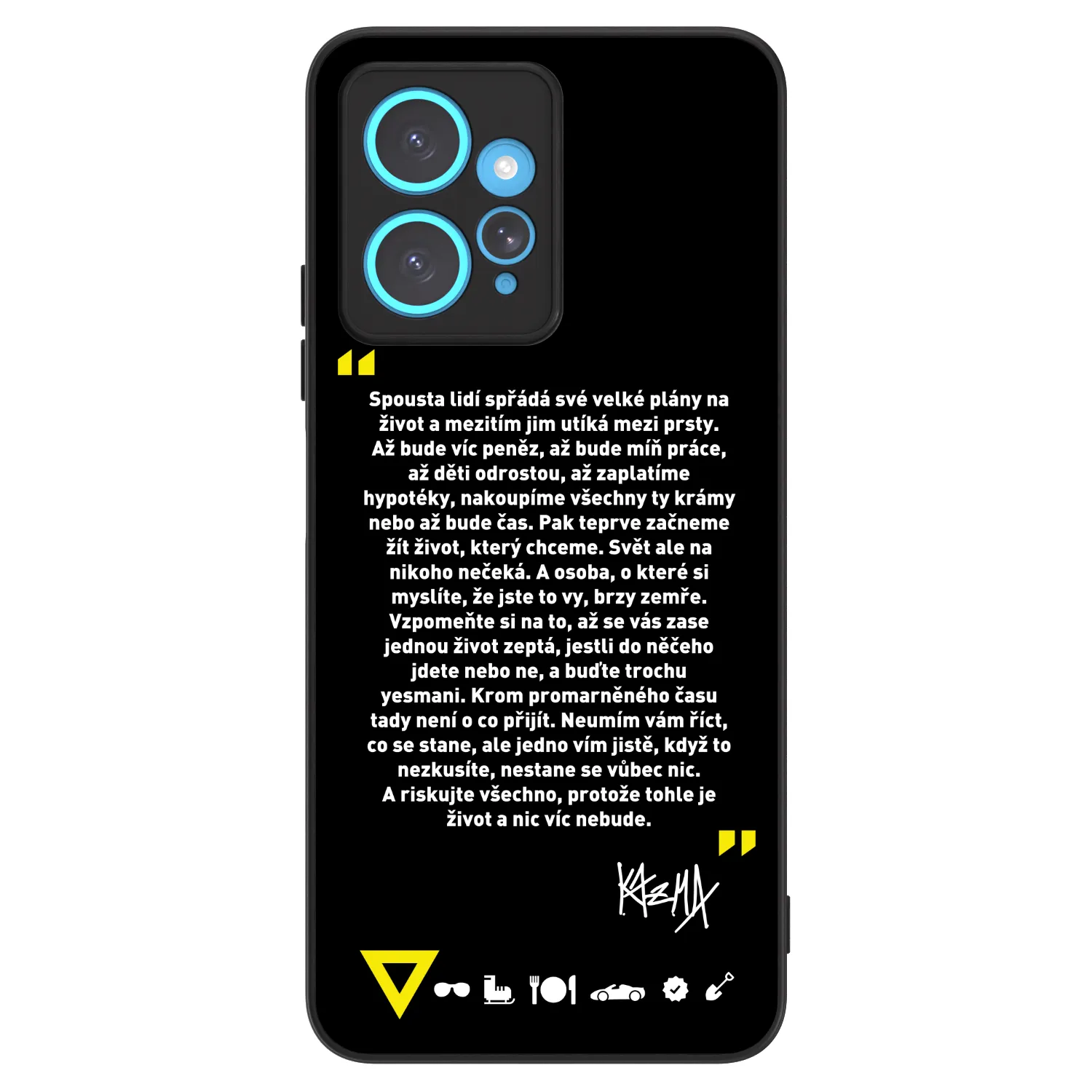 Picasee ULTIMATE CASE pro Xiaomi Redmi Note 12 4G - Kazma - BUĎTE TROCHU YESMANI