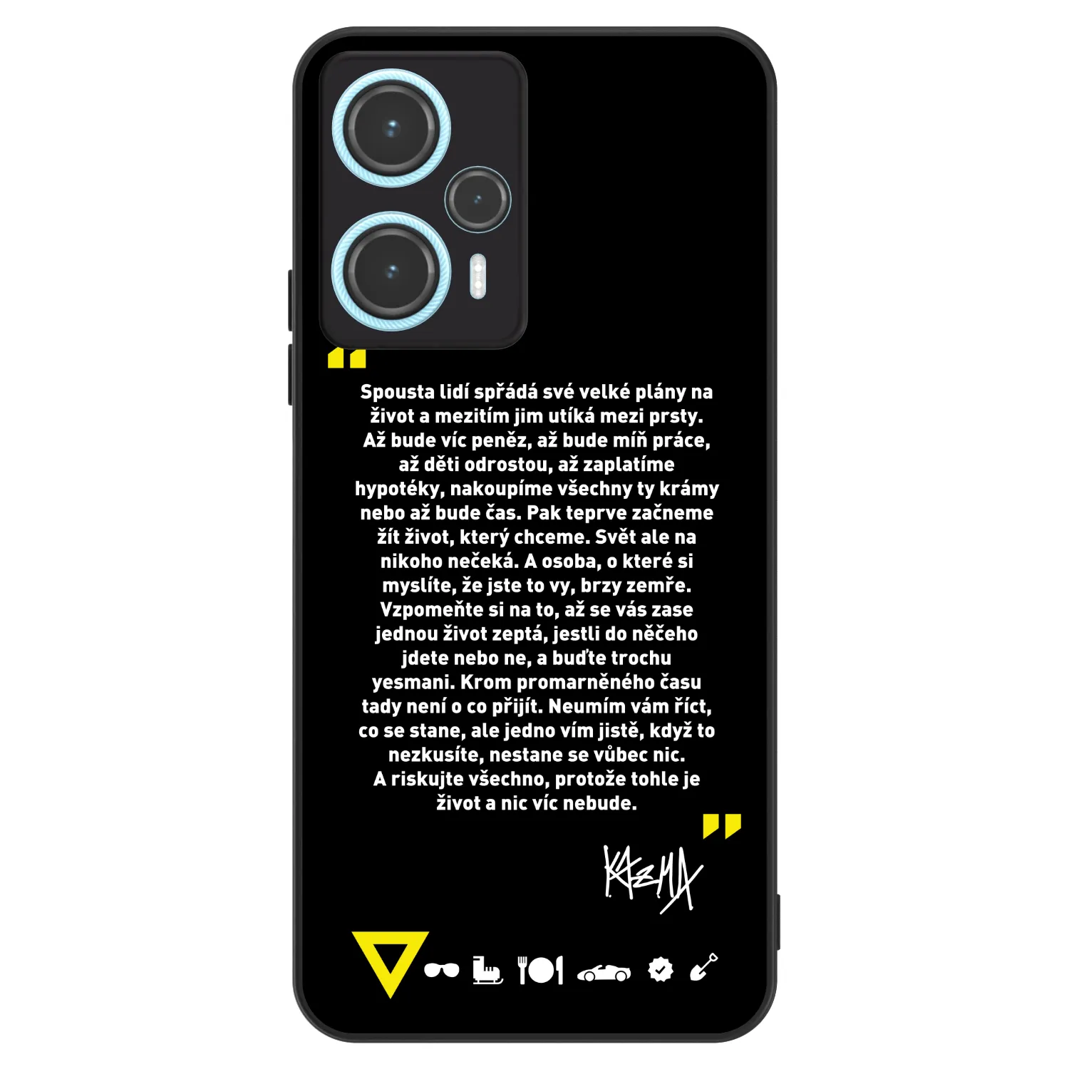 Picasee ULTIMATE CASE pro Xiaomi Poco F5 - Kazma - BUĎTE TROCHU YESMANI