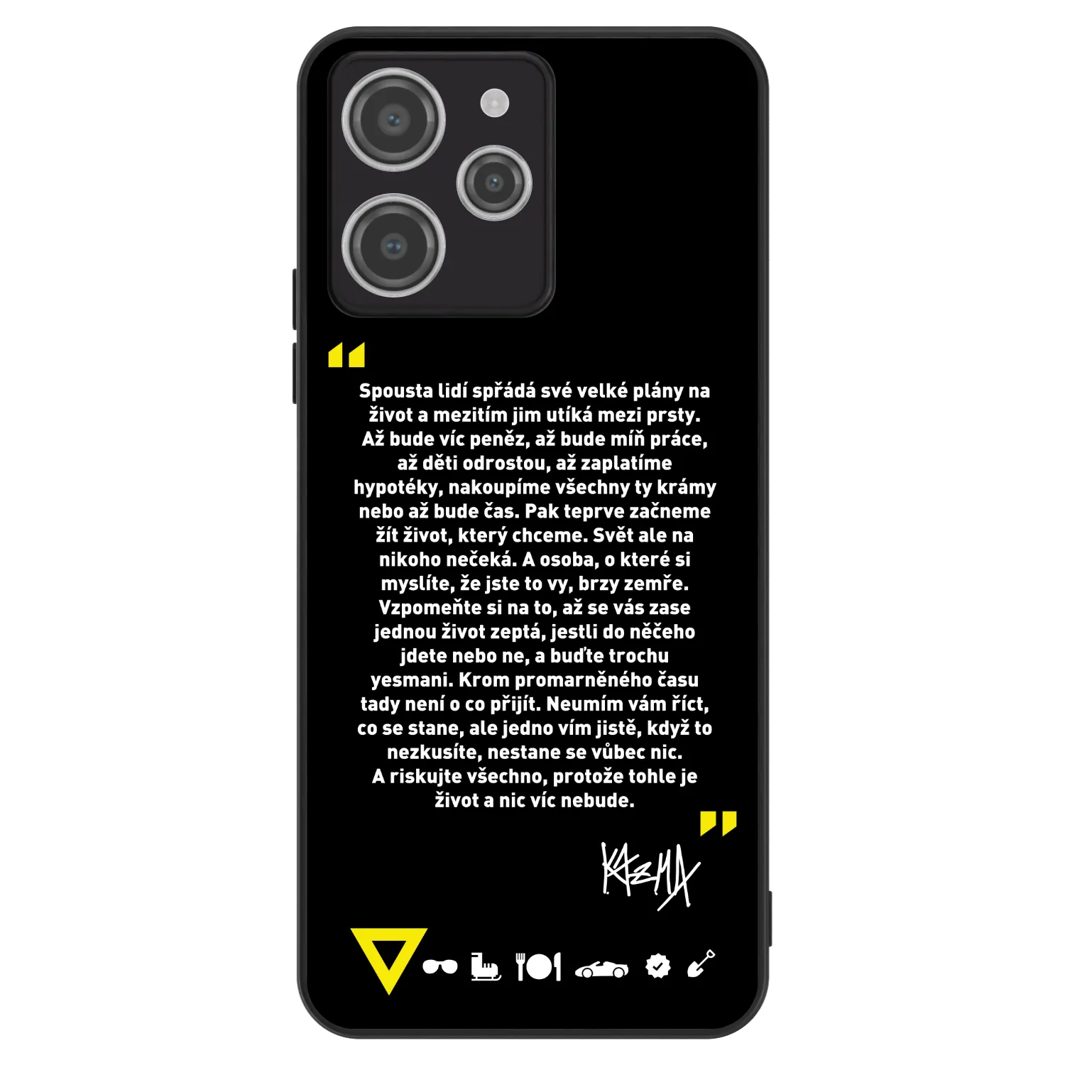 Picasee ULTIMATE CASE pro Xiaomi Redmi 12 4G - Kazma - BUĎTE TROCHU YESMANI