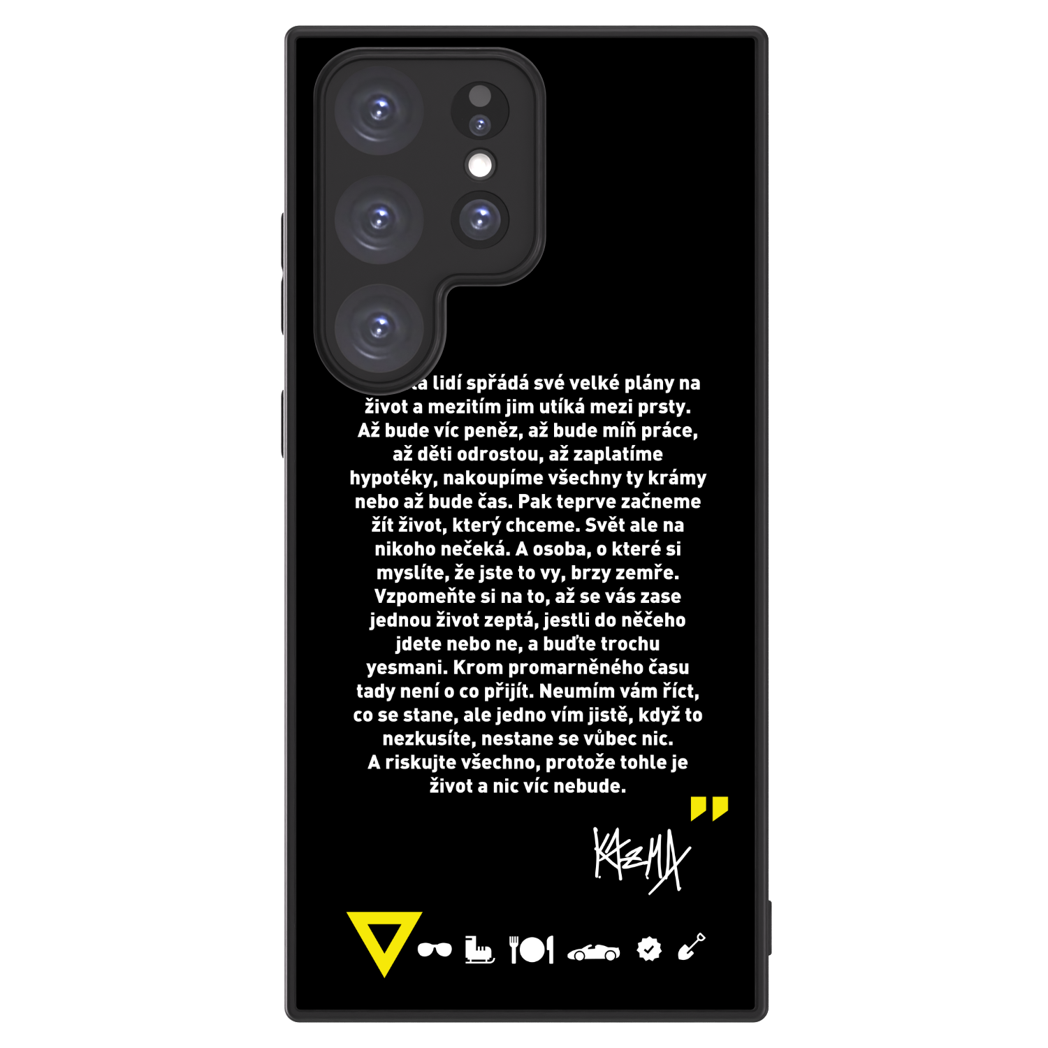Picasee ULTIMATE CASE PowerShare pro Samsung Galaxy S23 Ultra 5G - Kazma - BUĎTE TROCHU YESMANI