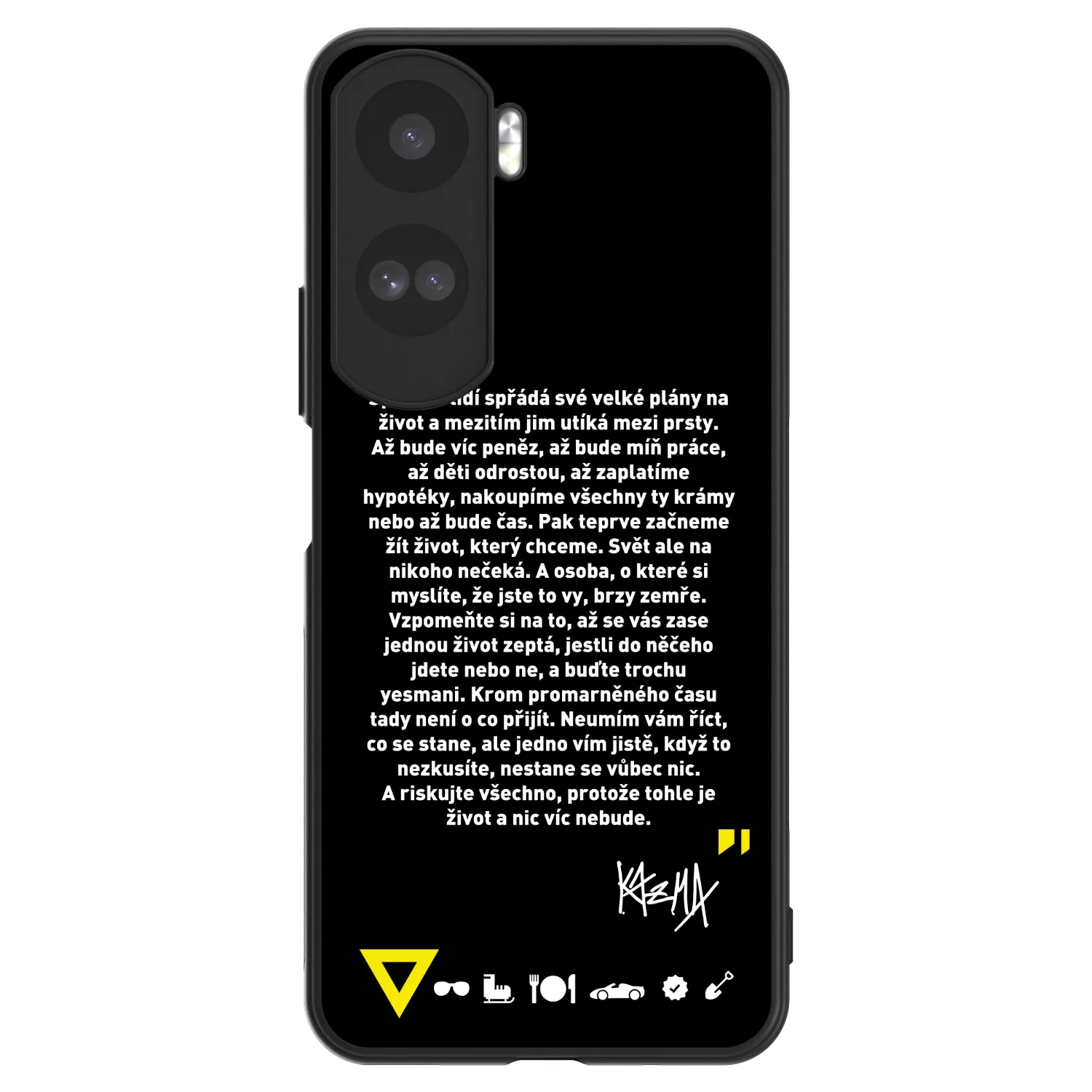 Picasee ULTIMATE CASE pro Honor 90 Lite 5G - Kazma - BUĎTE TROCHU YESMANI