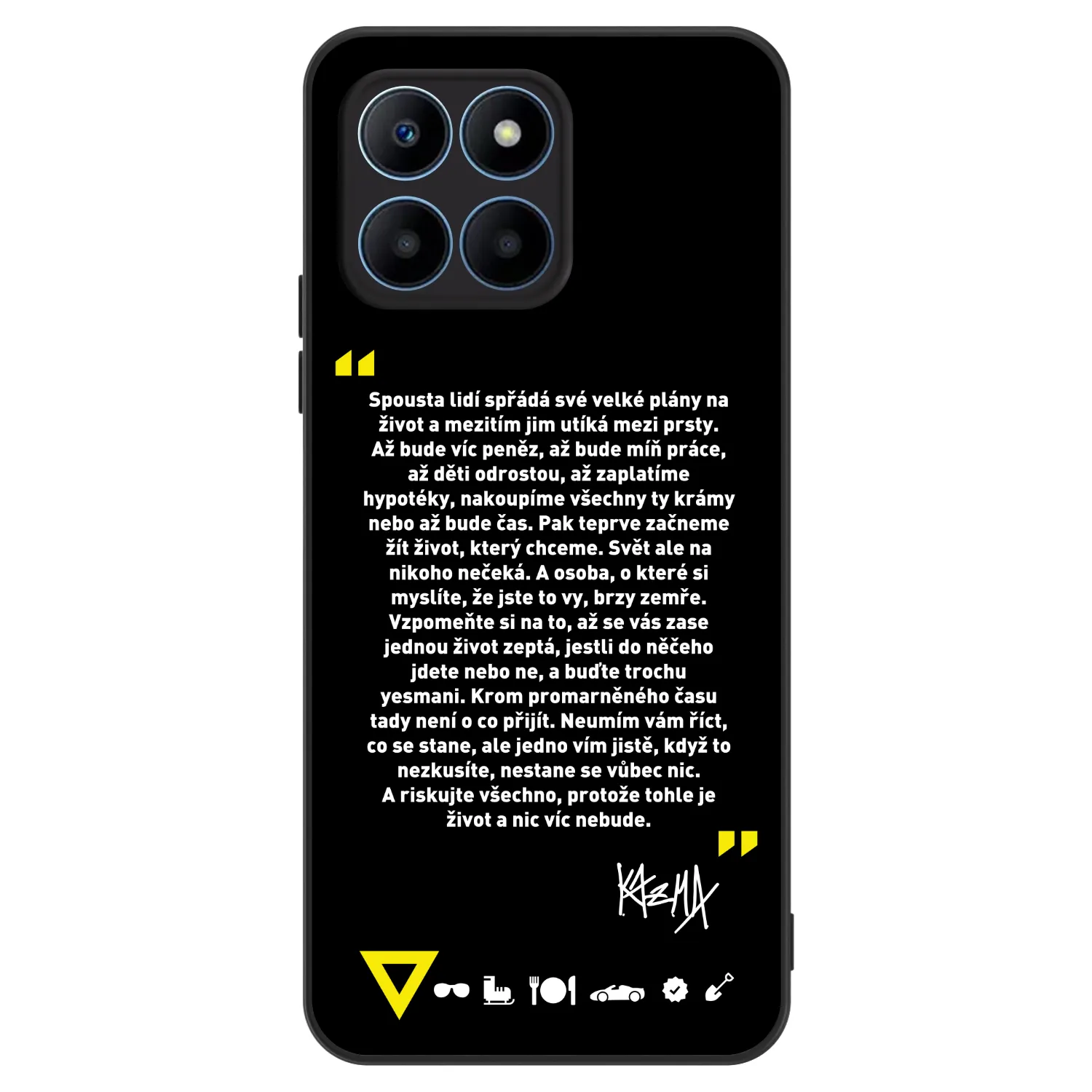 Picasee ULTIMATE CASE pro Honor 70 Lite - Kazma - BUĎTE TROCHU YESMANI