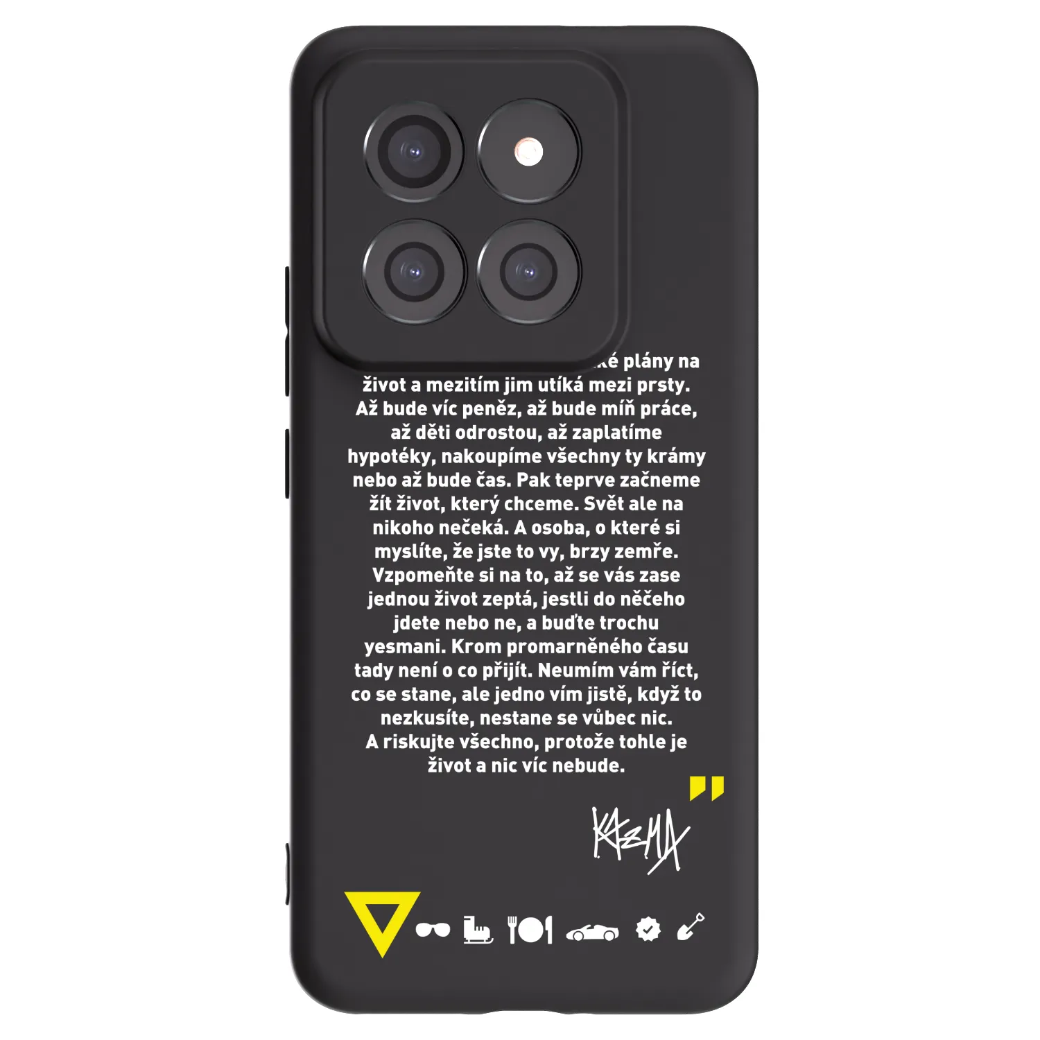 Picasee silikonový černý obal pro Xiaomi 14 Pro - Kazma - BUĎTE TROCHU YESMANI