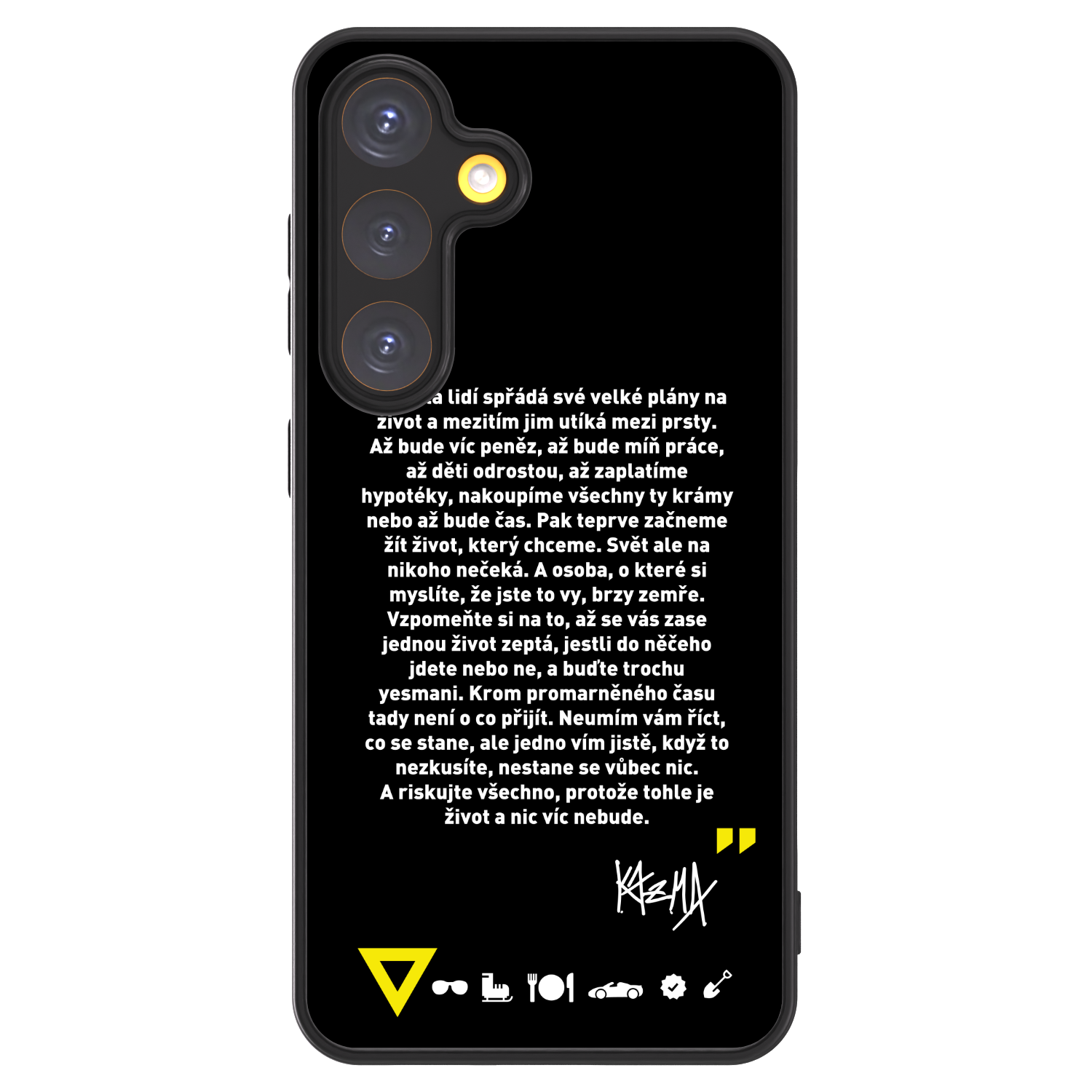 Picasee ULTIMATE CASE pro Samsung Galaxy S24 S921B 5G - Kazma - BUĎTE TROCHU YESMANI