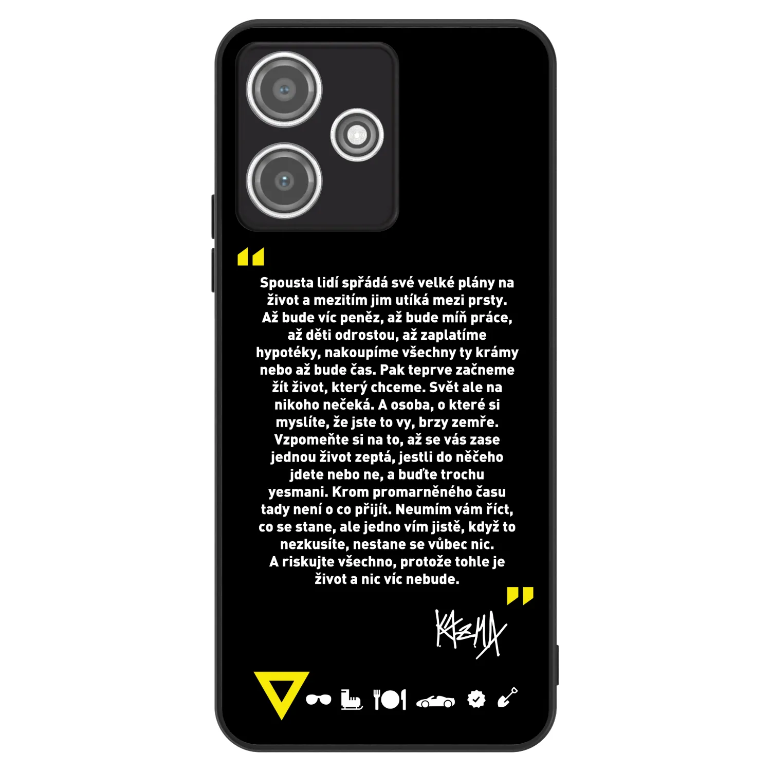 Picasee ULTIMATE CASE pro Xiaomi Redmi 12 5G - Kazma - BUĎTE TROCHU YESMANI