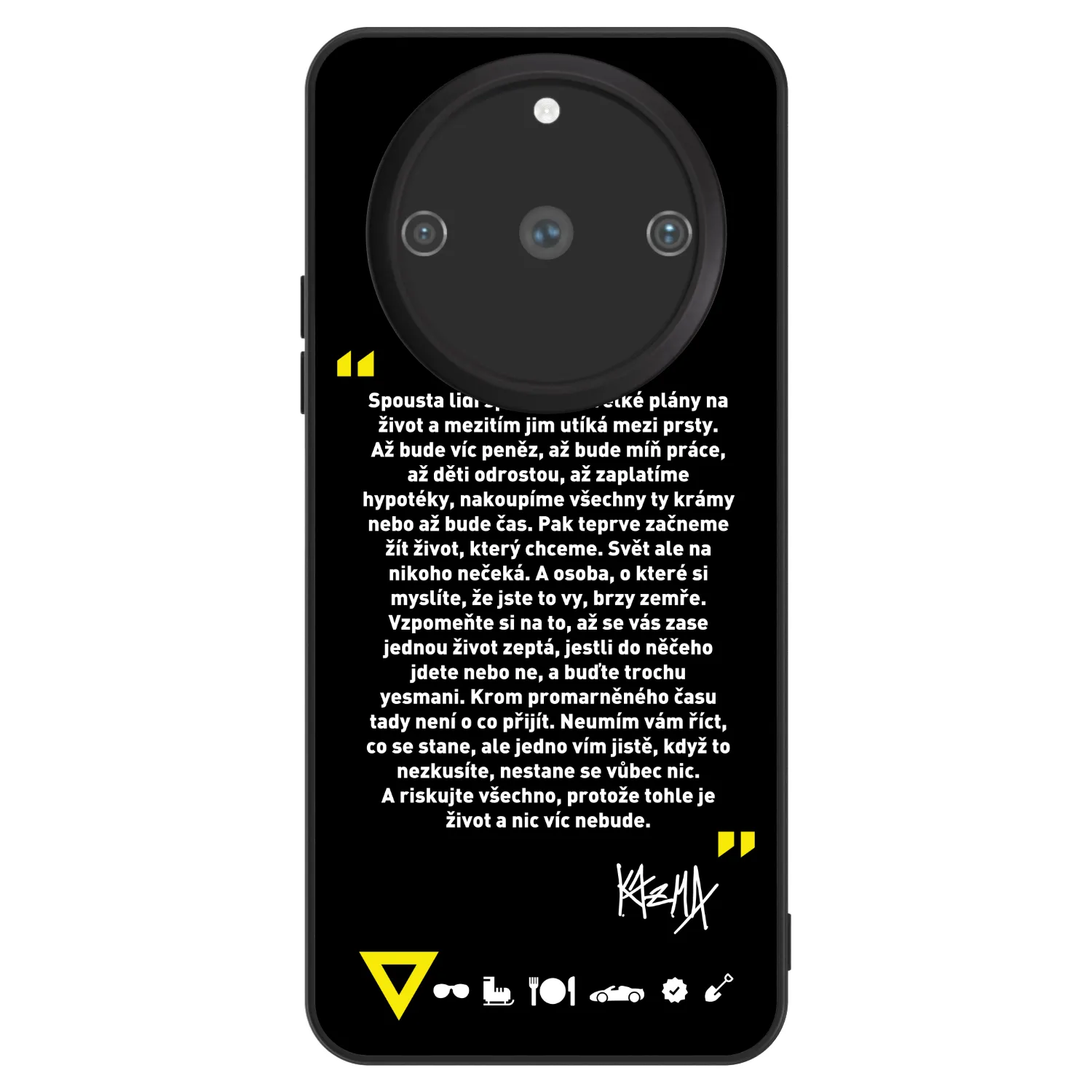 Picasee ULTIMATE CASE pro Realme 11 Pro+ - Kazma - BUĎTE TROCHU YESMANI
