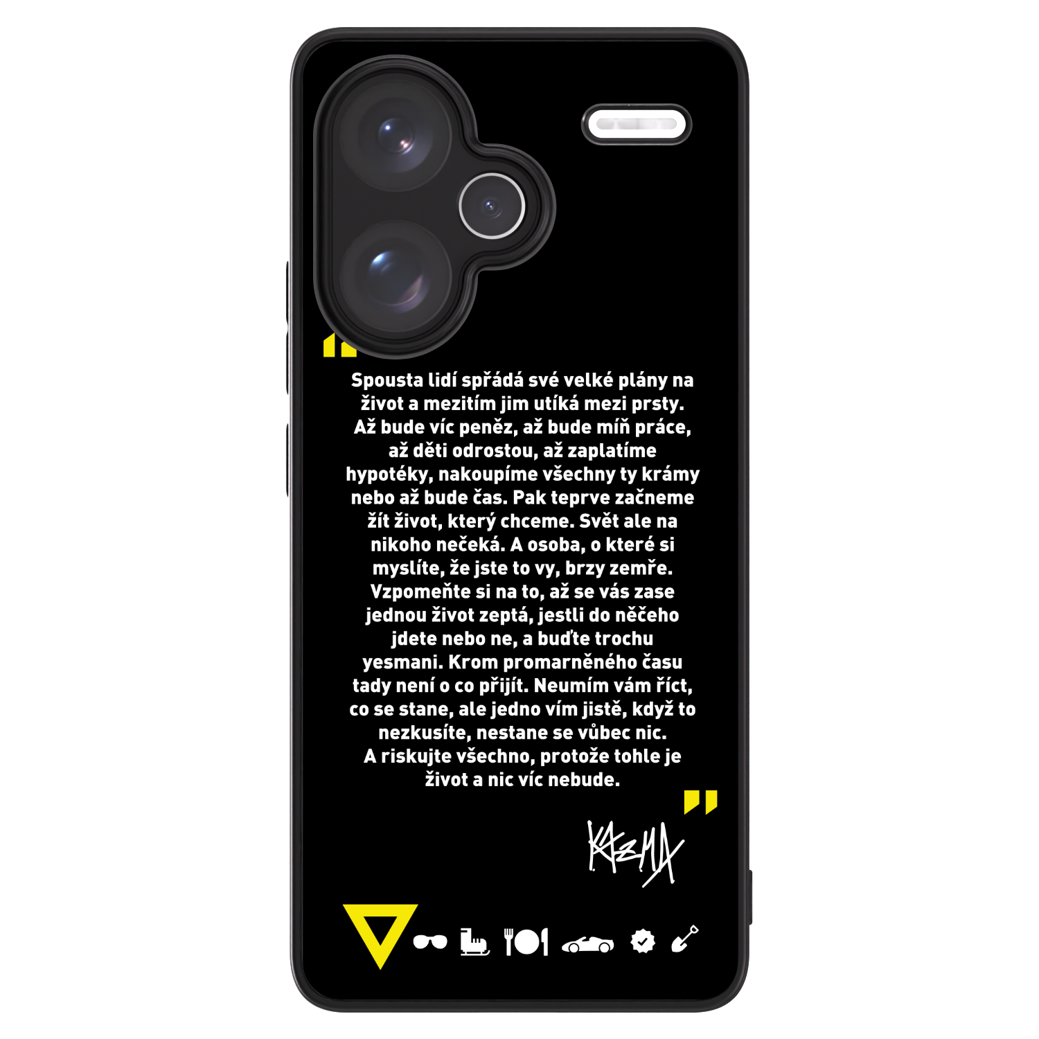 Picasee ULTIMATE CASE pro Xiaomi Redmi Note 13 Pro+ 5G - Kazma - BUĎTE TROCHU YESMANI