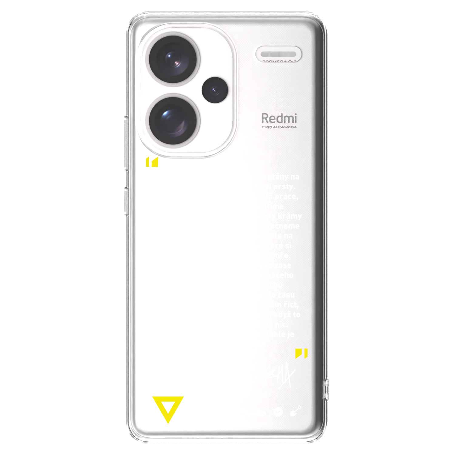 Picasee silikonový průhledný obal pro Xiaomi Redmi Note 13 Pro+ 5G - Kazma - BUĎTE TROCHU YESMANI