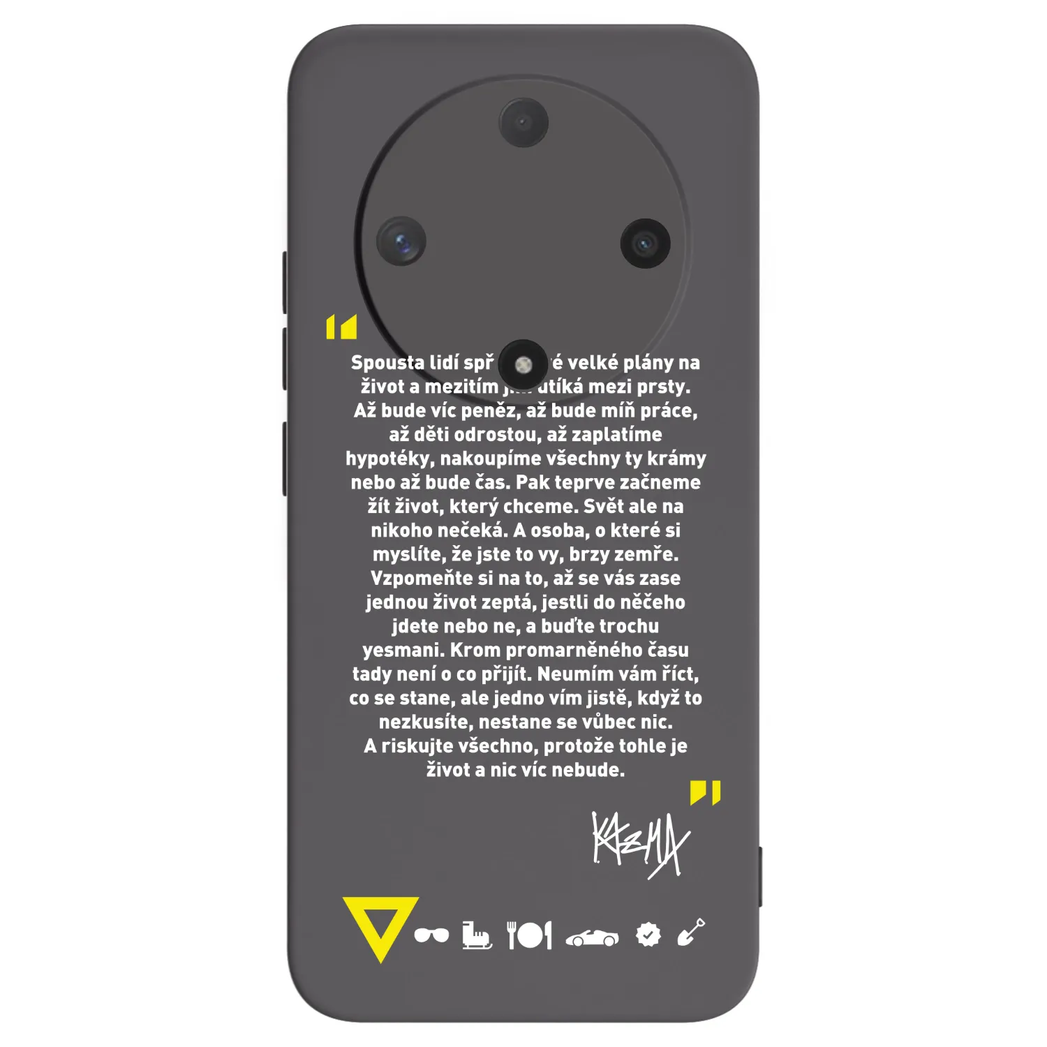 Picasee silikonový černý obal pro Honor Magic6 Lite 5G - Kazma - BUĎTE TROCHU YESMANI